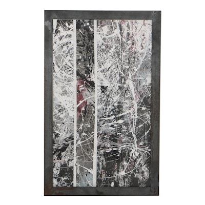Wilson Lawrence Acrylic Painting on Paper "Abstract Study/Release & Contraction" Wilson Lawrence Acrylic Painting on Paper "Abstract Study/Release & Contraction"