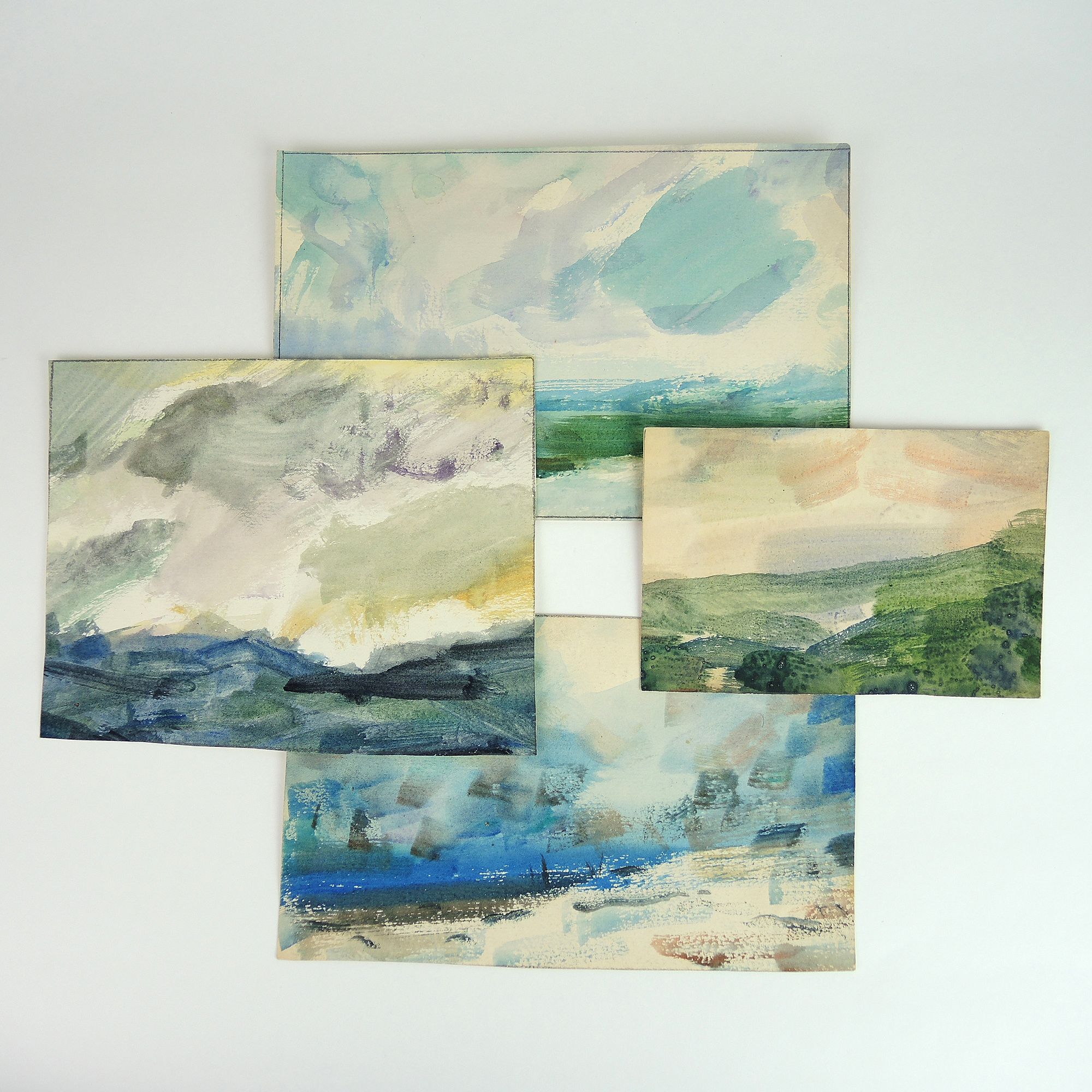 Paul Chidlaw Abstract Expressionism Watercolor Paintings On Paper