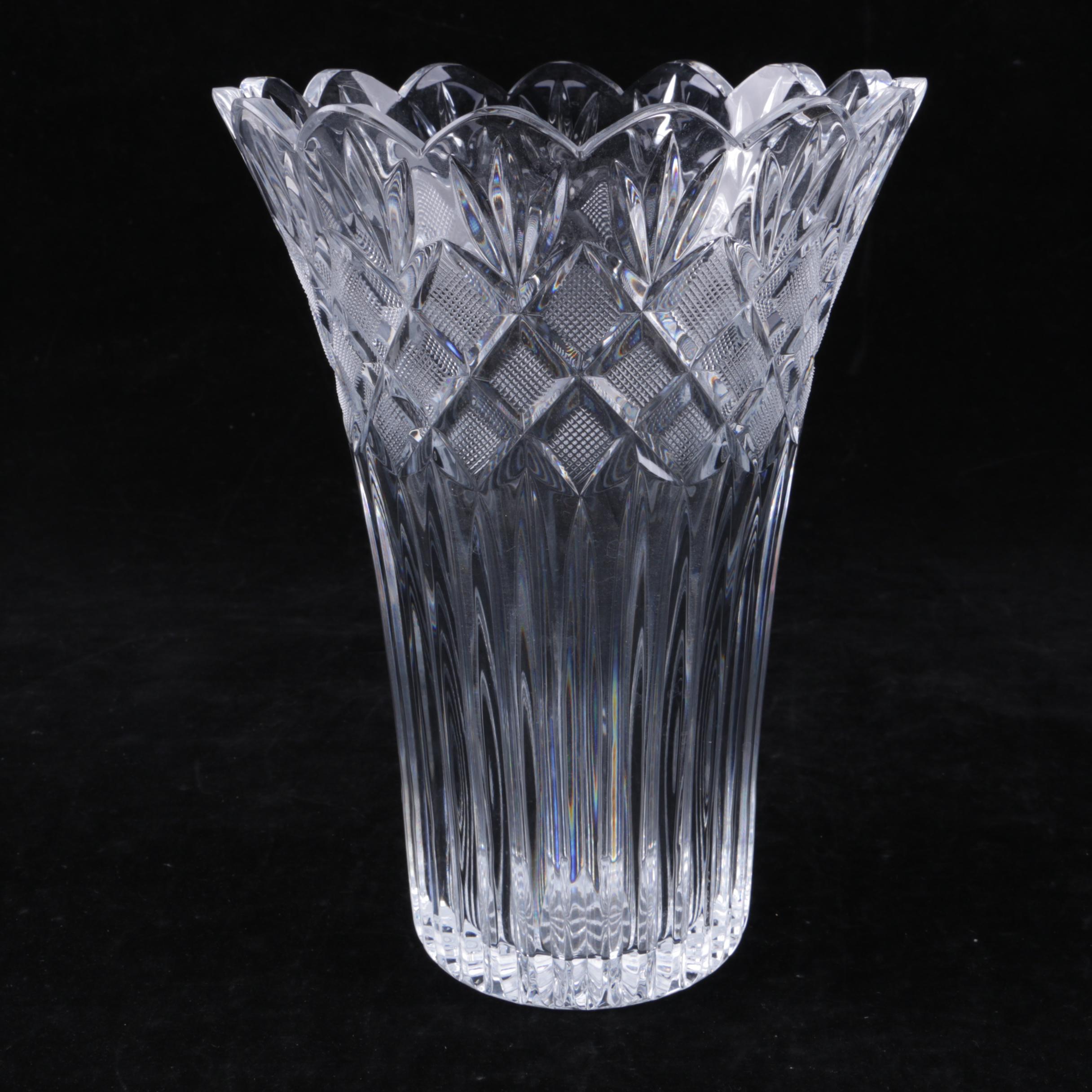 Waterford Crystal "Romance of Ireland Irish Lace" Vase EBTH