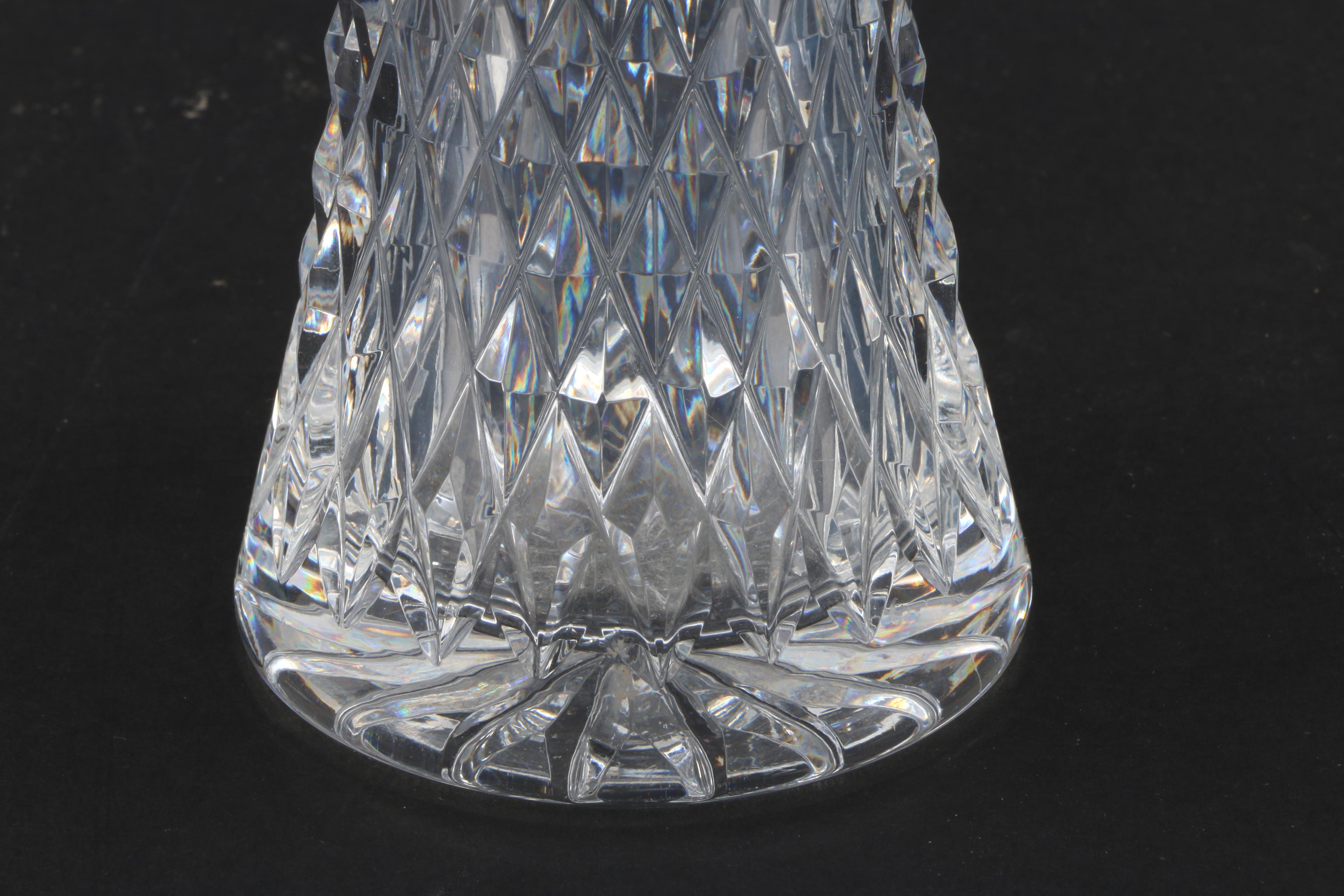 Waterford Crystal "Glandore" Pattern Flared Vase EBTH