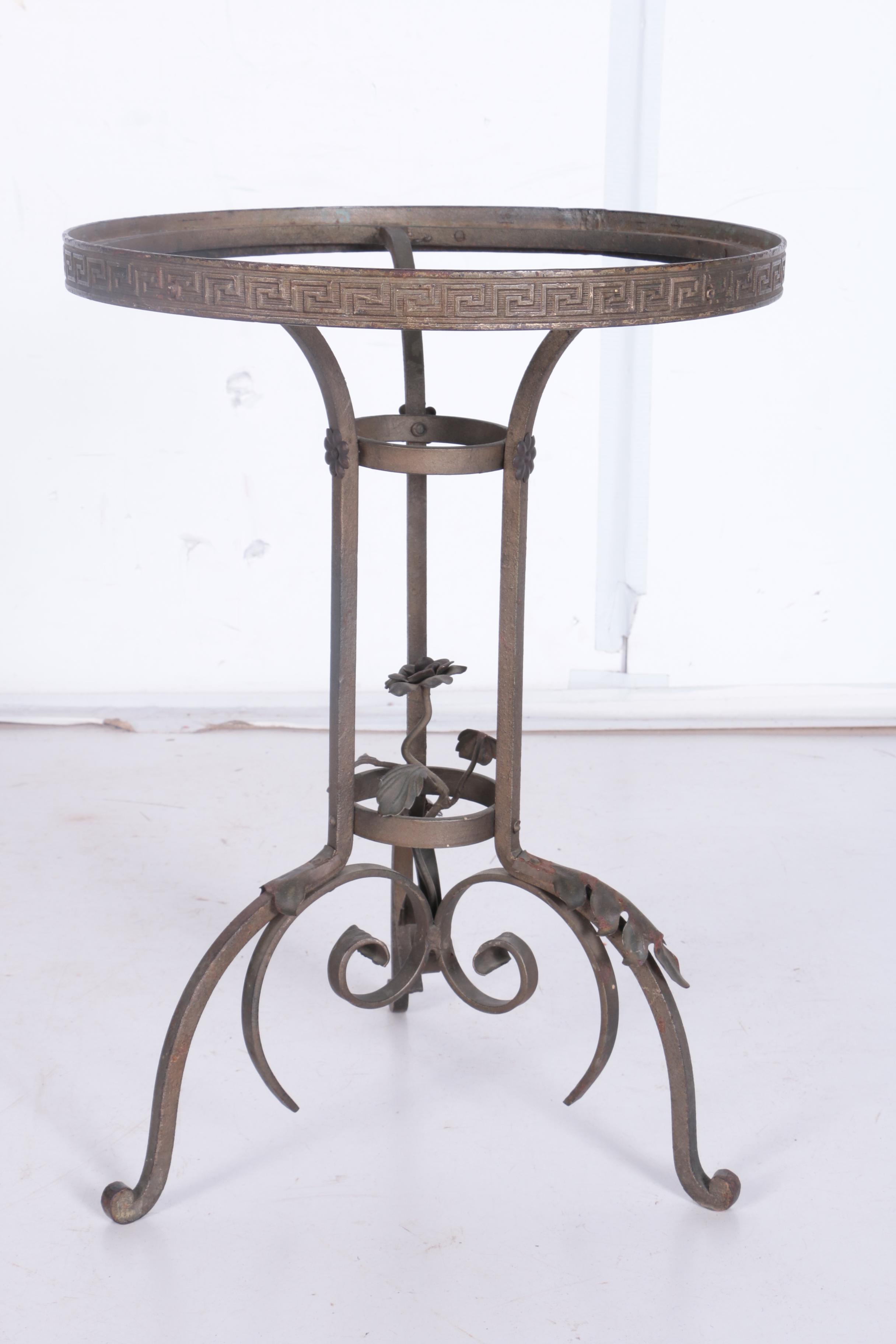 Wrought Iron Accent Table EBTH
