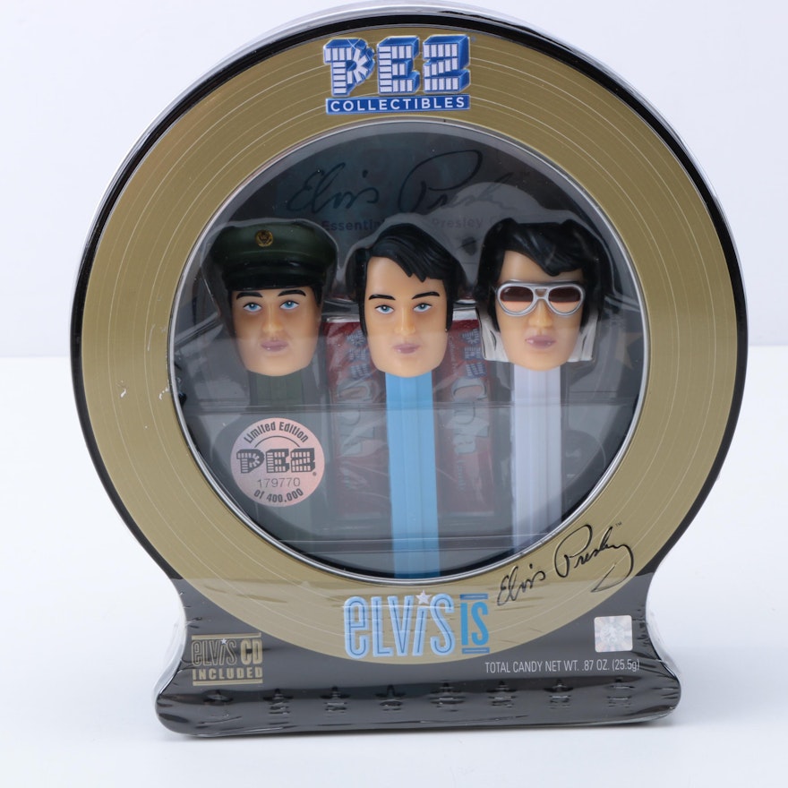 Set of Elvis Presley Limited Edition Collectors Pez Dispensers