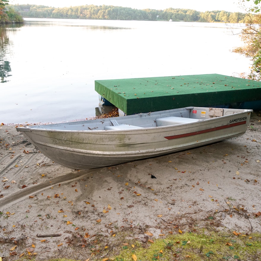 sold - aluminum row boat dory $200 bloodydecks