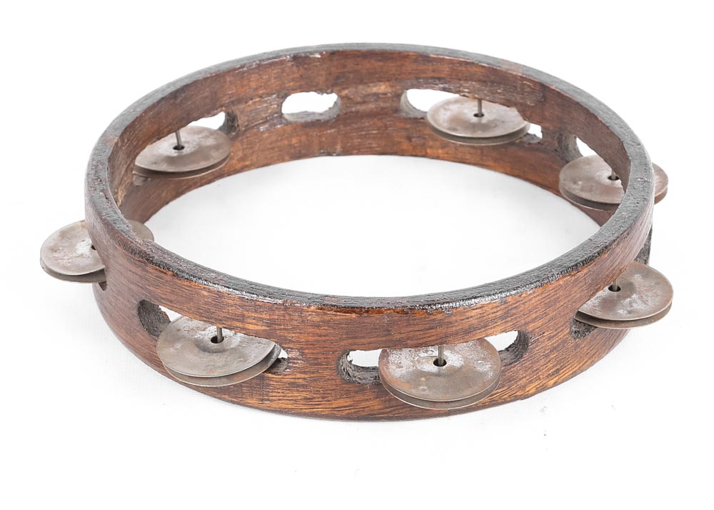 Antique Open Style Tambourine EBTH