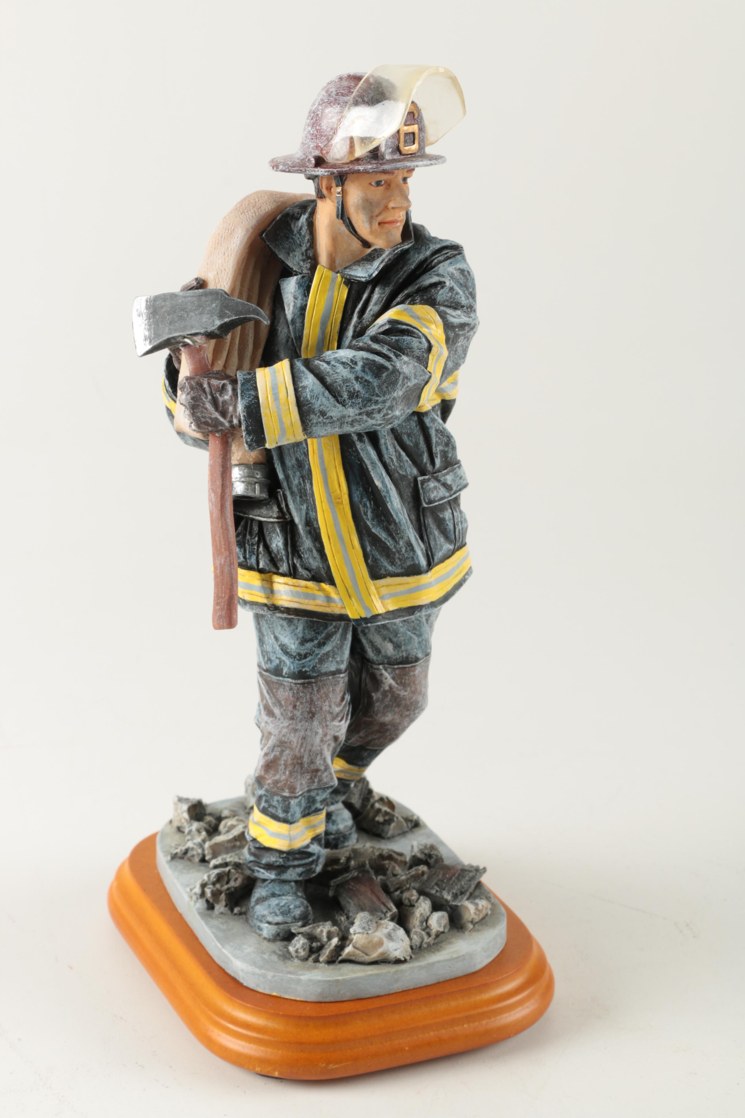Red Hats of Courage Firefighter Figurines | EBTH