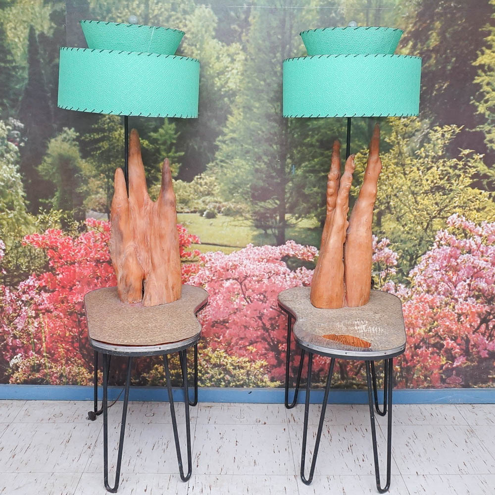Vintage Mid Century Modern Table Stand Lamps EBTH