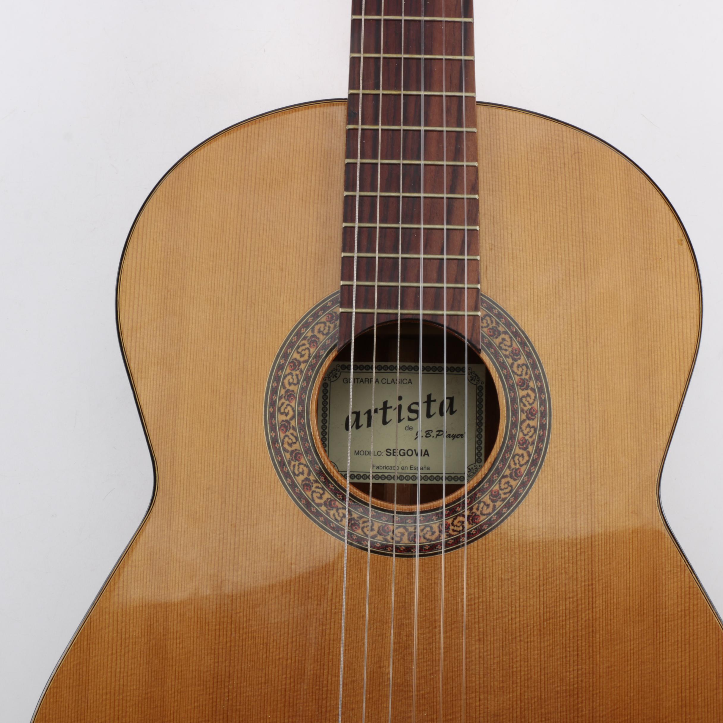 J. B. Player Artista Segovia Classical Style Guitar And Case | EBTH