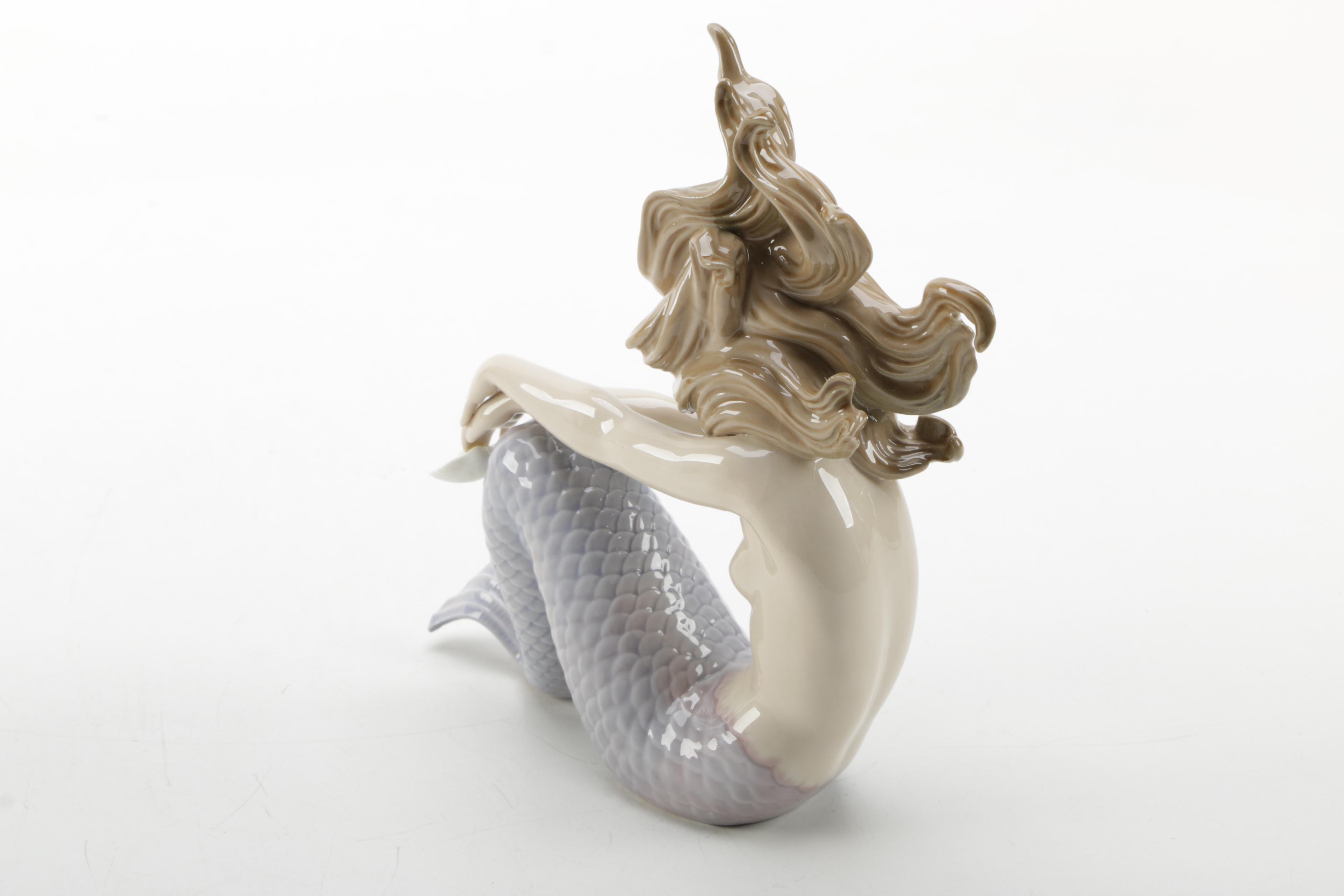 Lladró "Illusion" Porcelain Mermaid Figurine EBTH