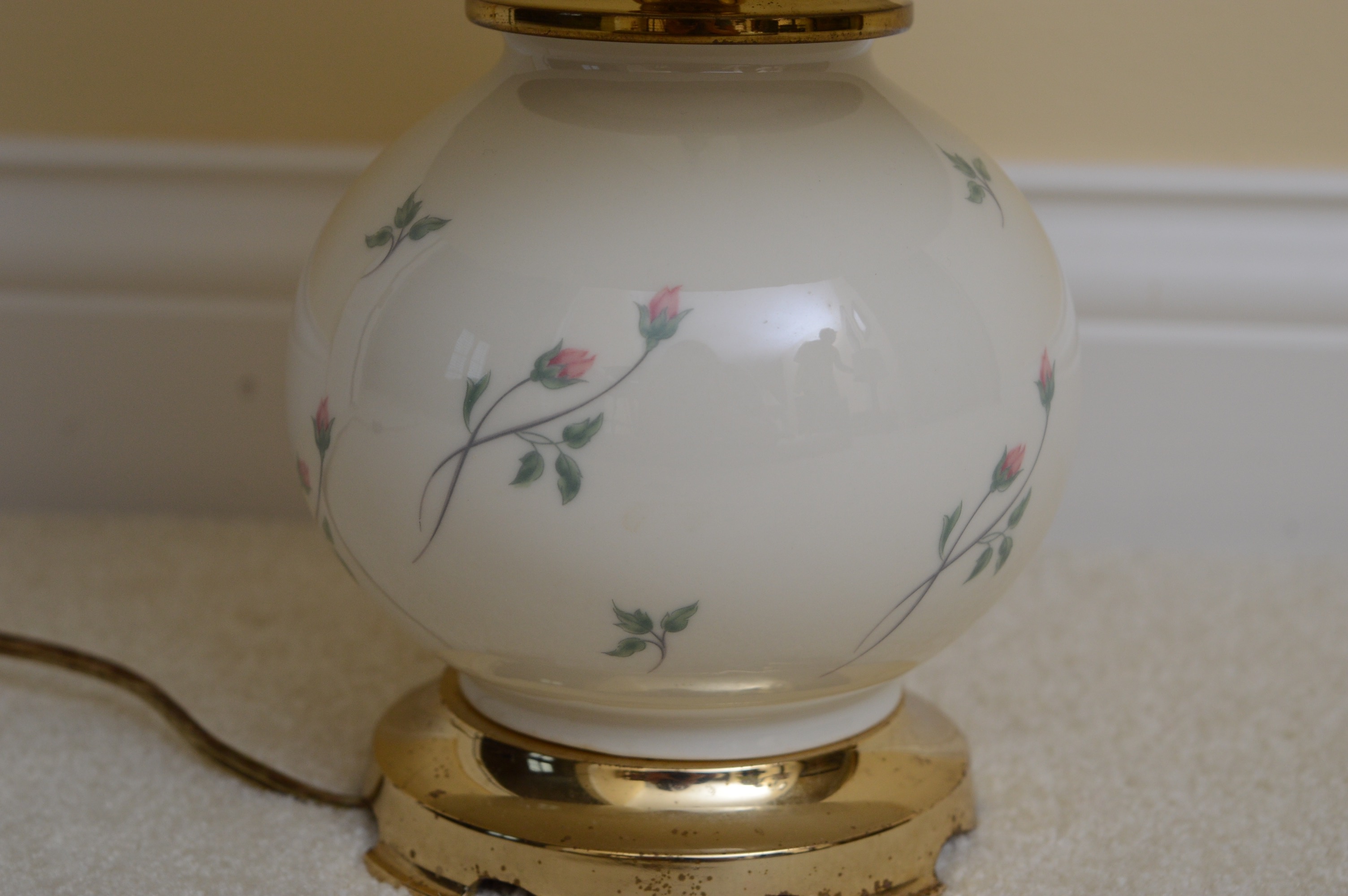 Wedgwood and Lenox Table Lamps with Vintage Porcelain Lamp EBTH