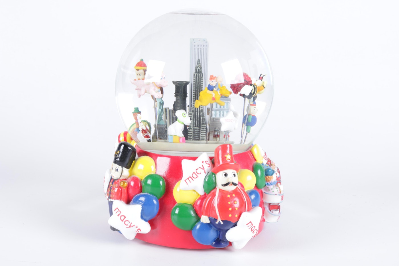 Pair of Macy's Thanksgiving Day Parade Snow Globes EBTH