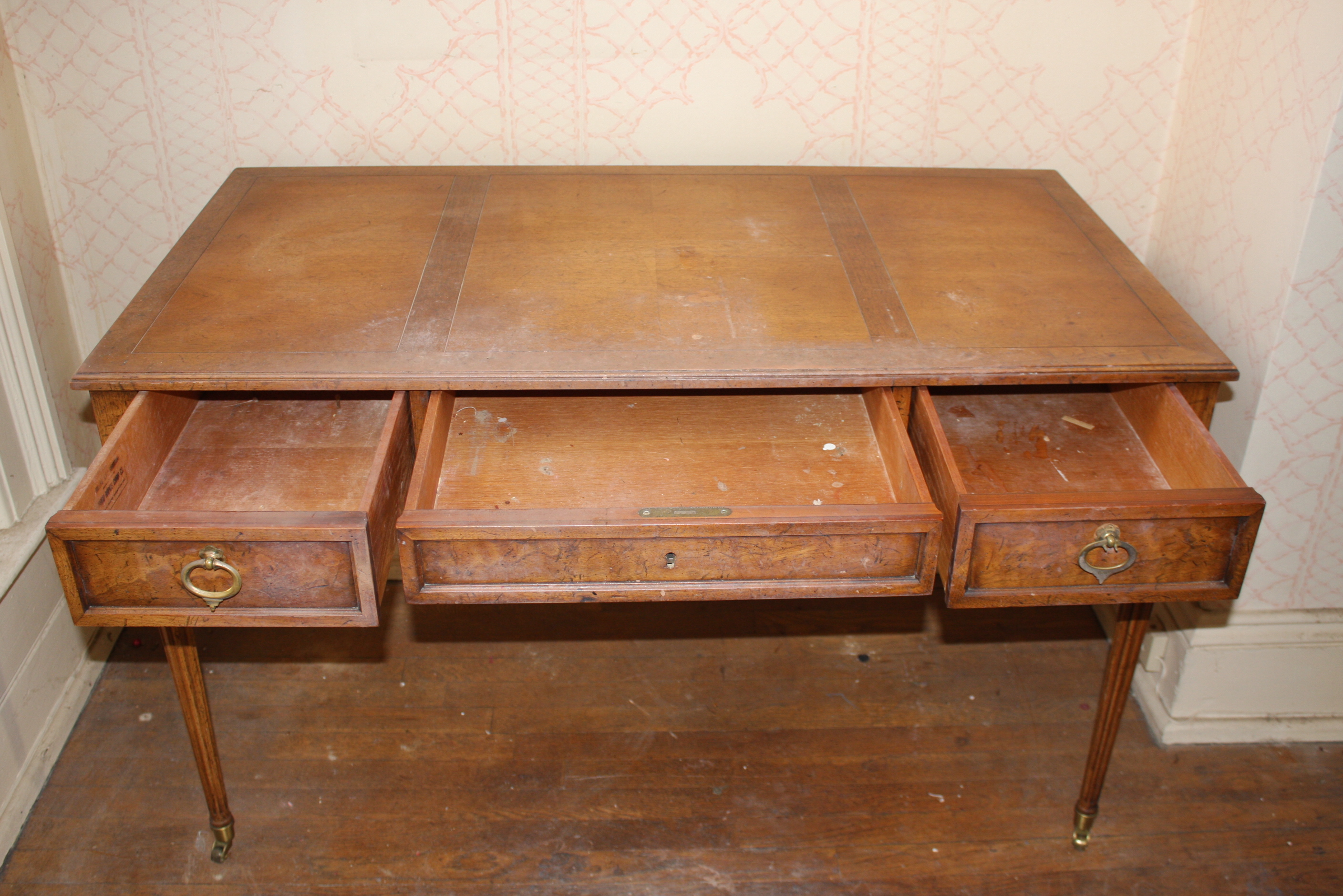 Vintage "Milling Road" Wooden Desk by Baker Furniture EBTH