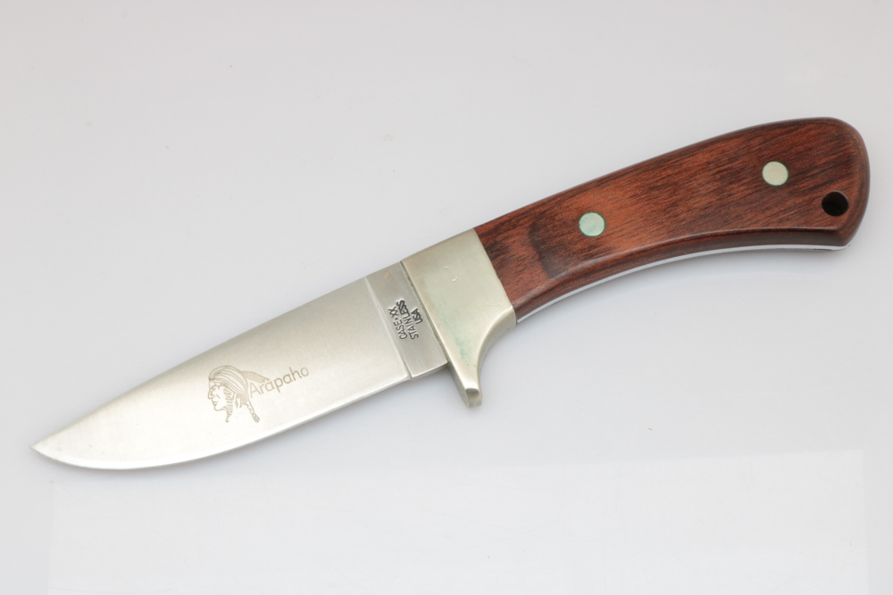 Case "Arapaho" Hunting Knife with Leather Sheath EBTH