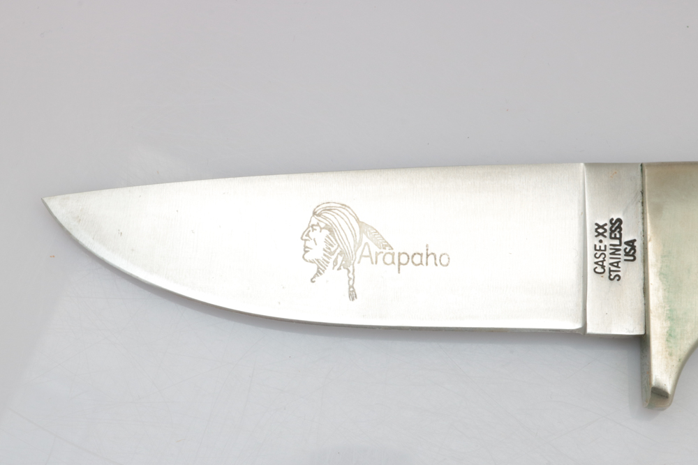 Case "Arapaho" Hunting Knife with Leather Sheath EBTH