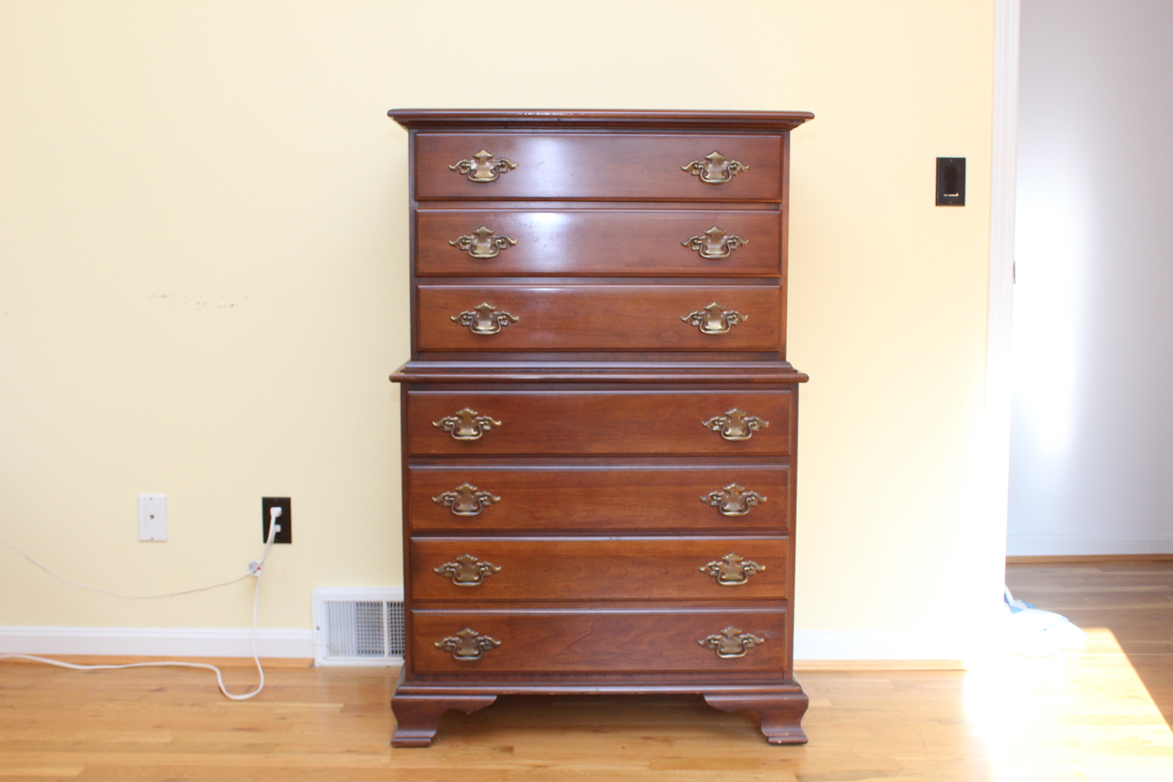 Chippendale Style Cherry Chest of Drawers by YoungHinkle EBTH