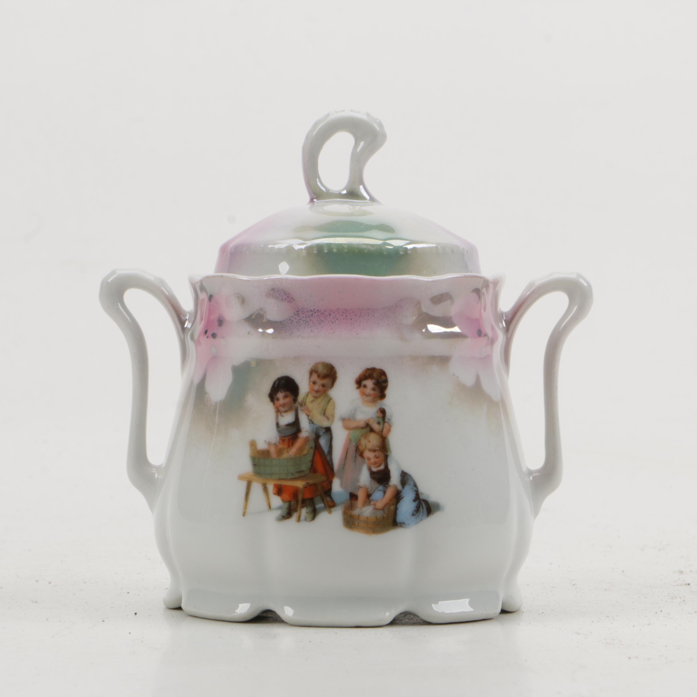 Vintage Children's Lusterware Porcelain Tea Set EBTH