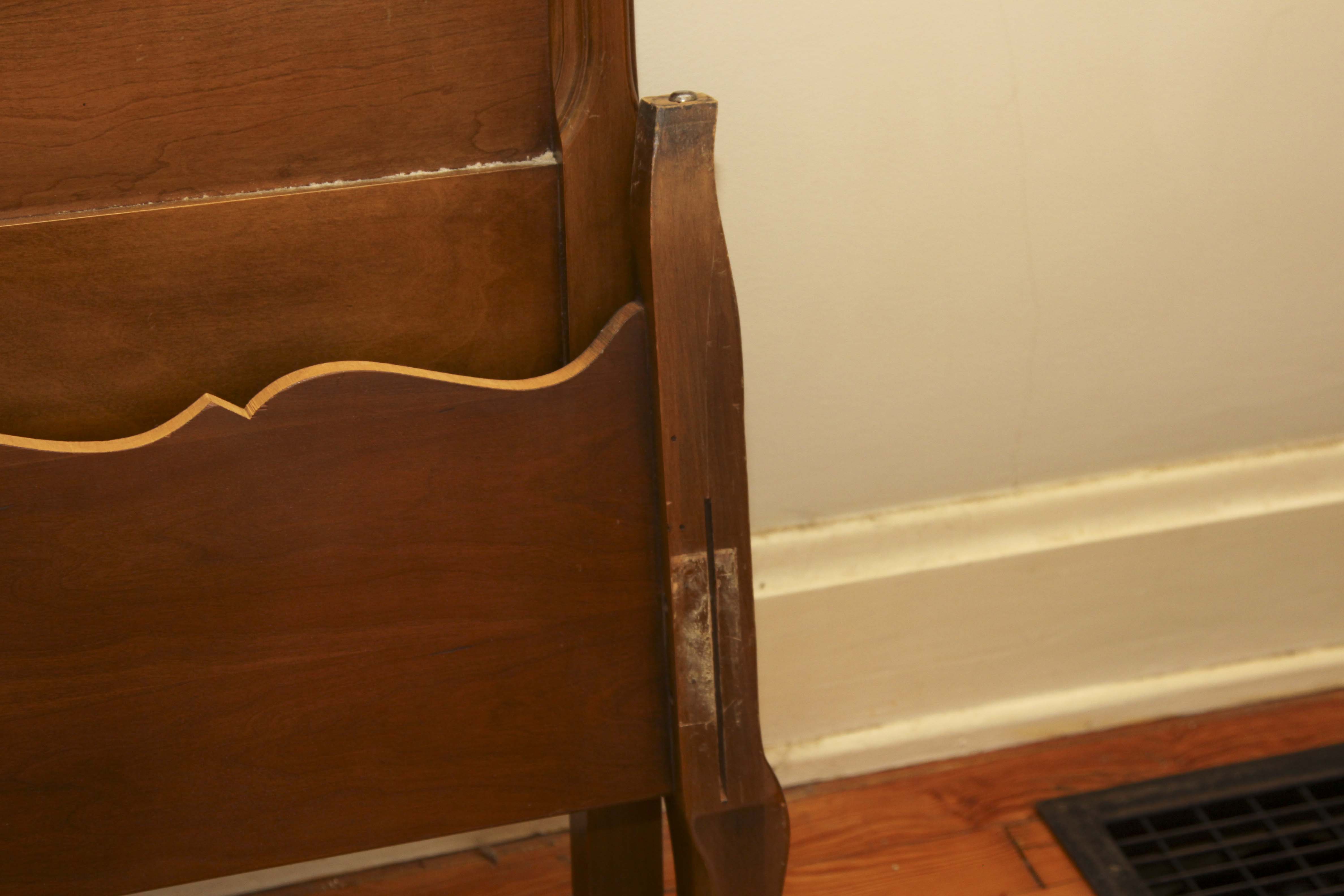 Vintage French Provincial Headboard and Footboard EBTH