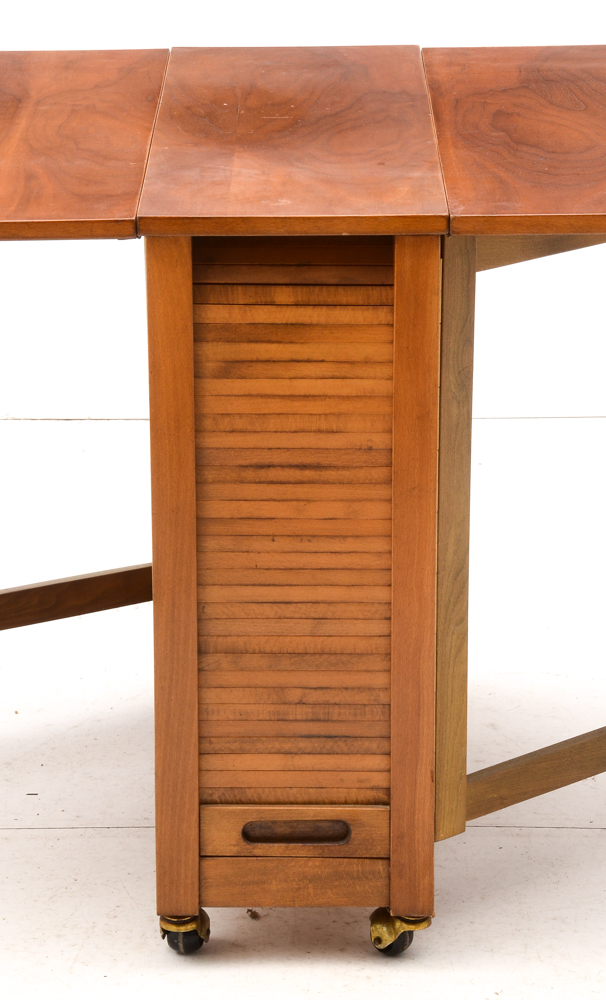 Mid Century Modern Romanian Folding Drop Leaf Table and Chairs EBTH