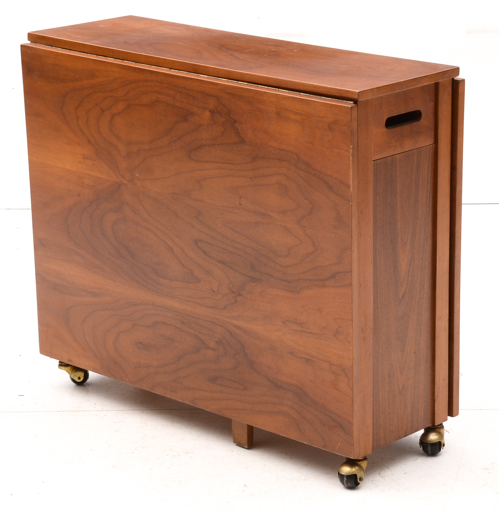 Mid Century Modern Romanian Folding Drop Leaf Table and Chairs EBTH