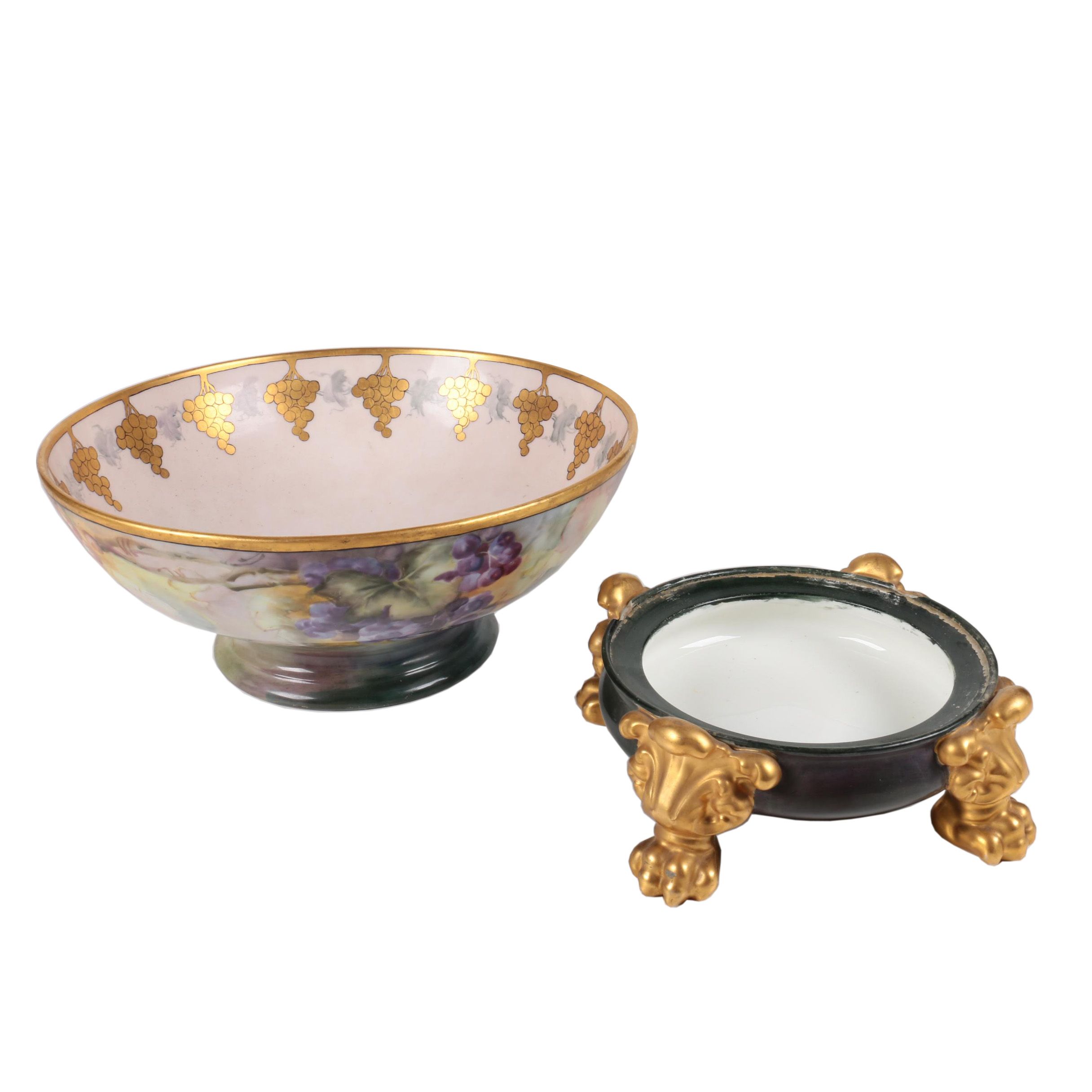 Limoges Pedestal Bowl with Stand EBTH