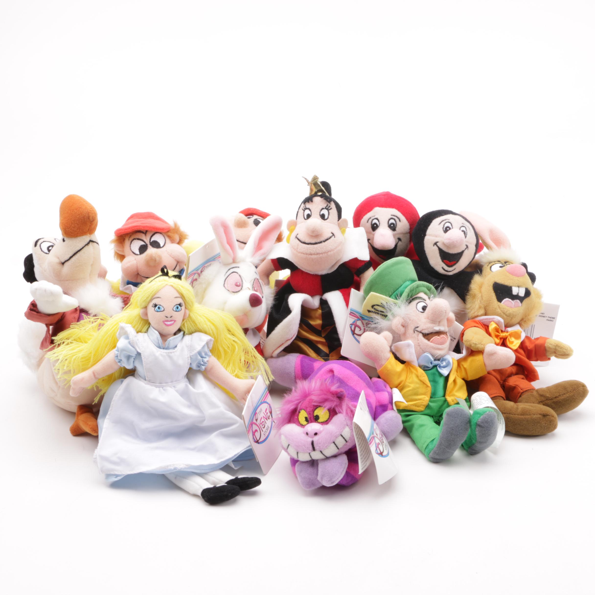 Collection of Disney's "Alice in Wonderland" Plush Toys EBTH