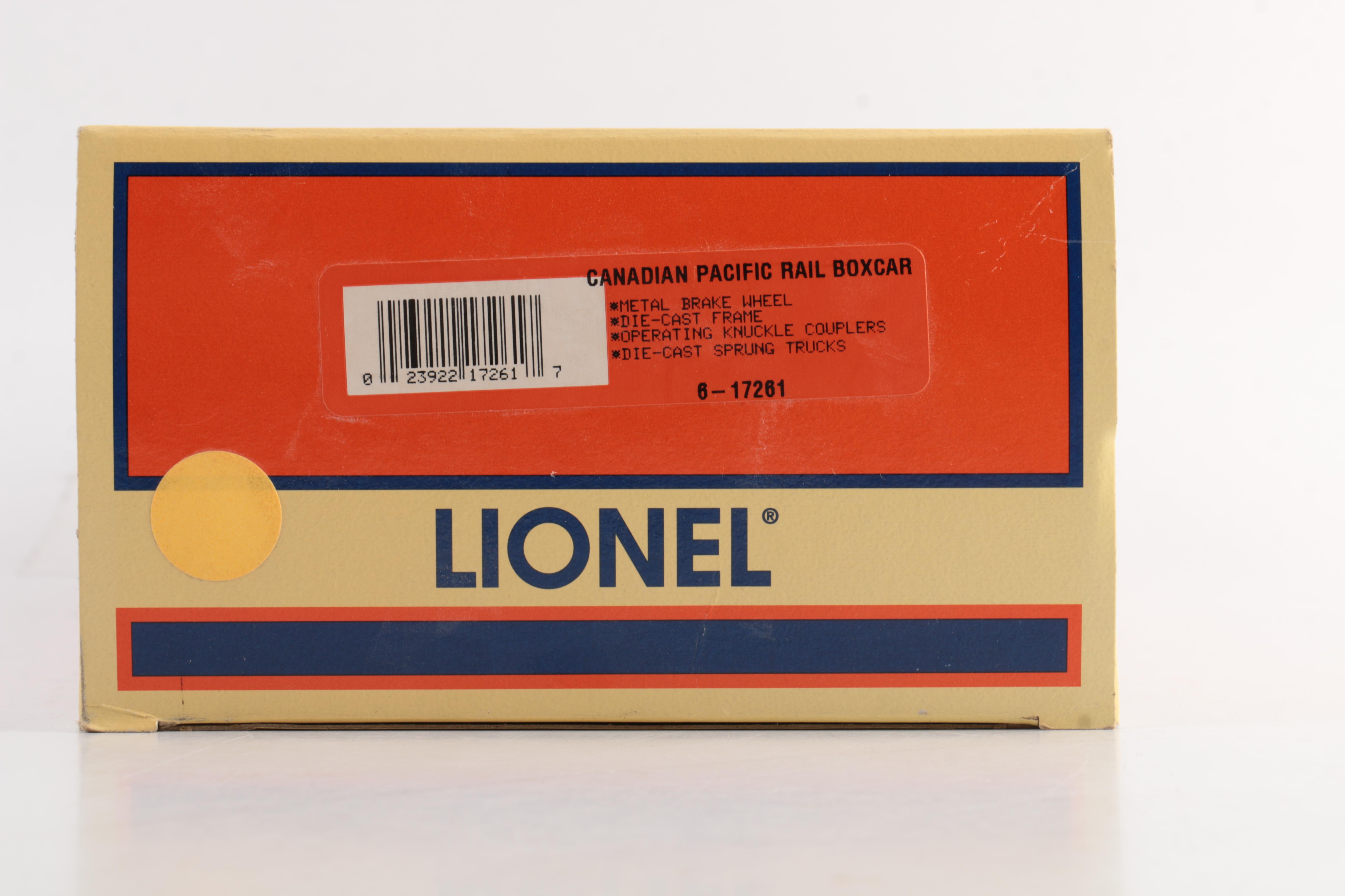 Lionel O-Scale Canadian Pacific Railroad Boxcar : EBTH