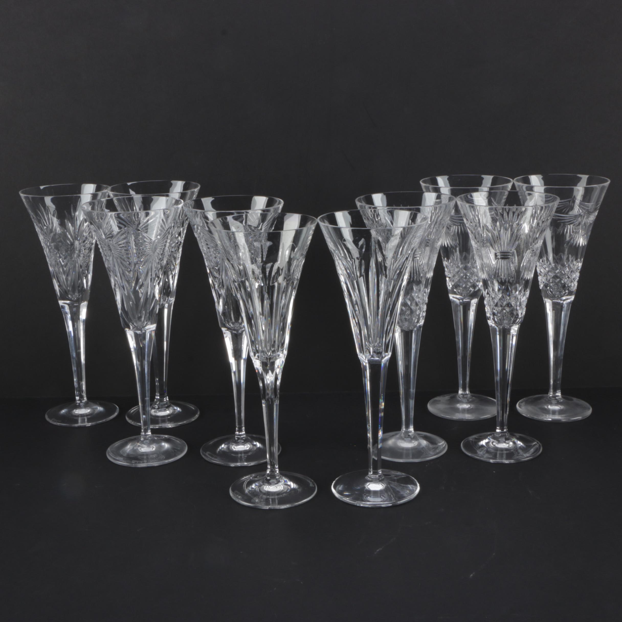 Complete Set of Waterford Crystal "Millennium Collection" Champagne