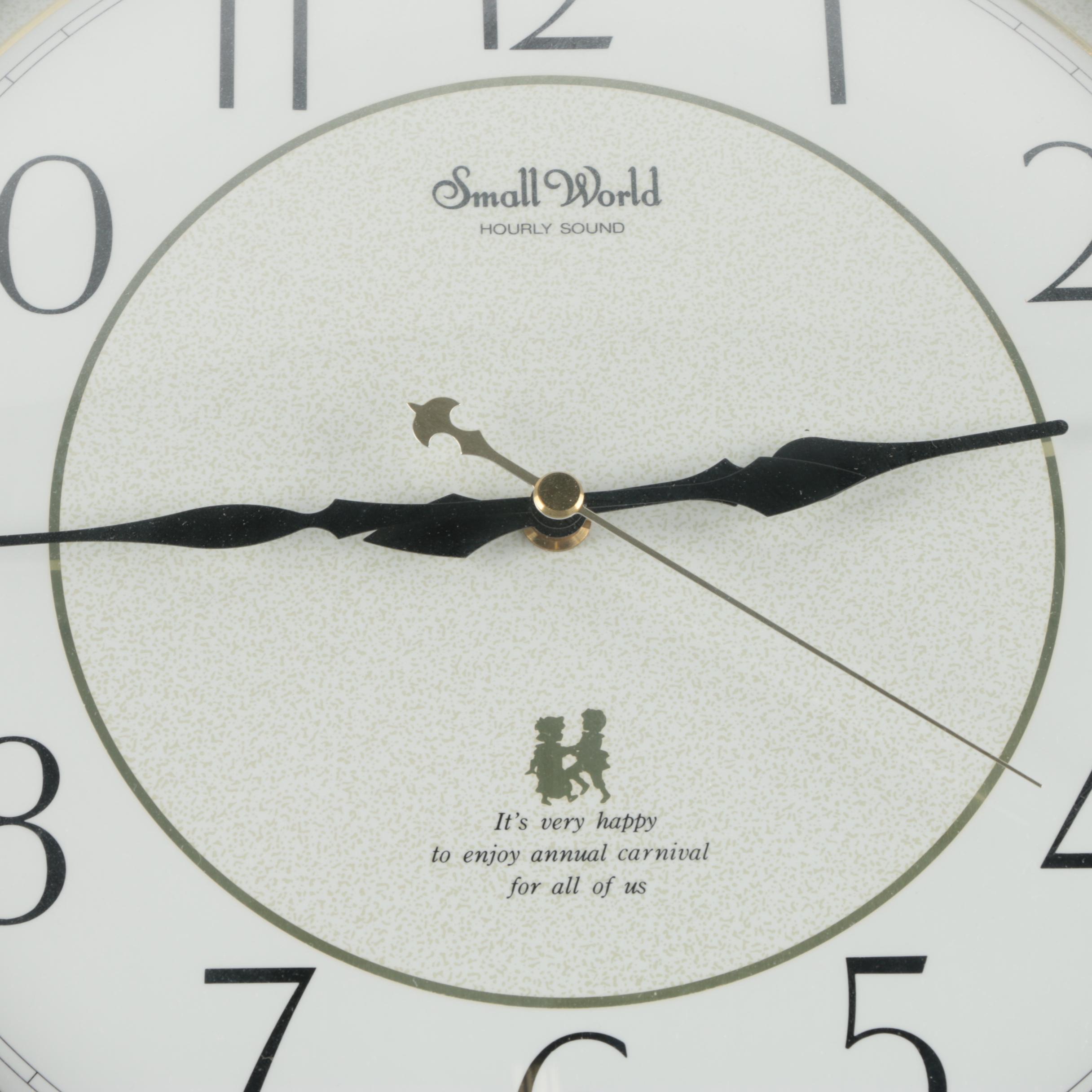 Rhythm Japan "Small World" Hourly Sound Clock EBTH