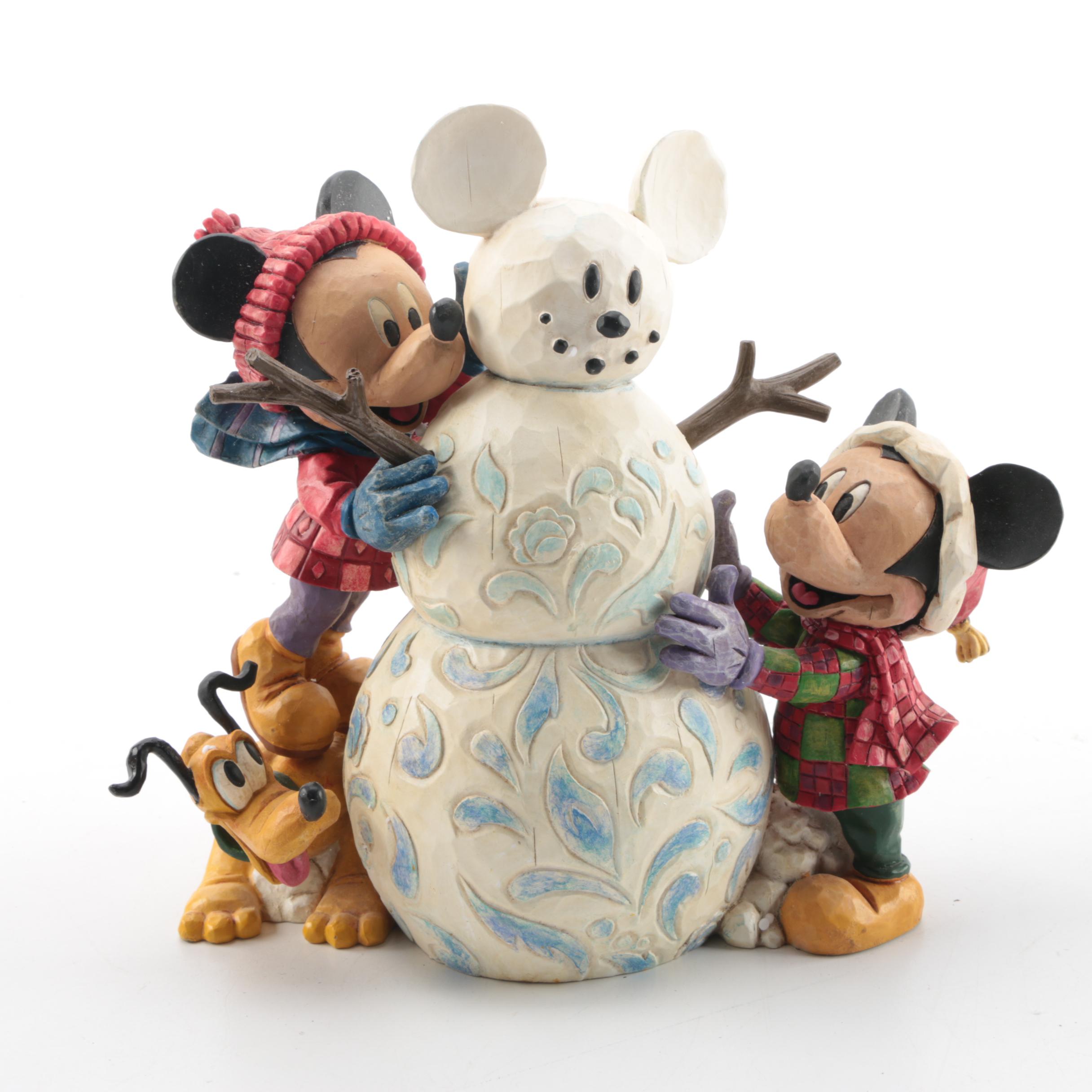 Pair Of Jim Shore For Enesco Walt Disney Showcase Collection Christmas ...