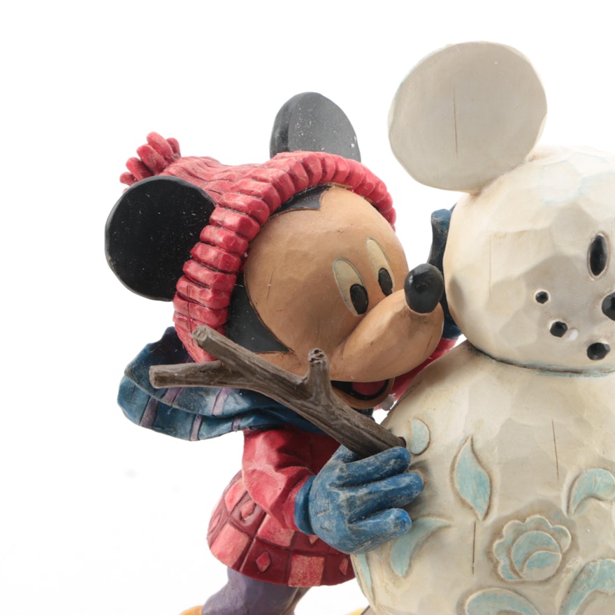 Pair of Jim Shore for Enesco Walt Disney Showcase Collection Christmas Figurines : EBTH