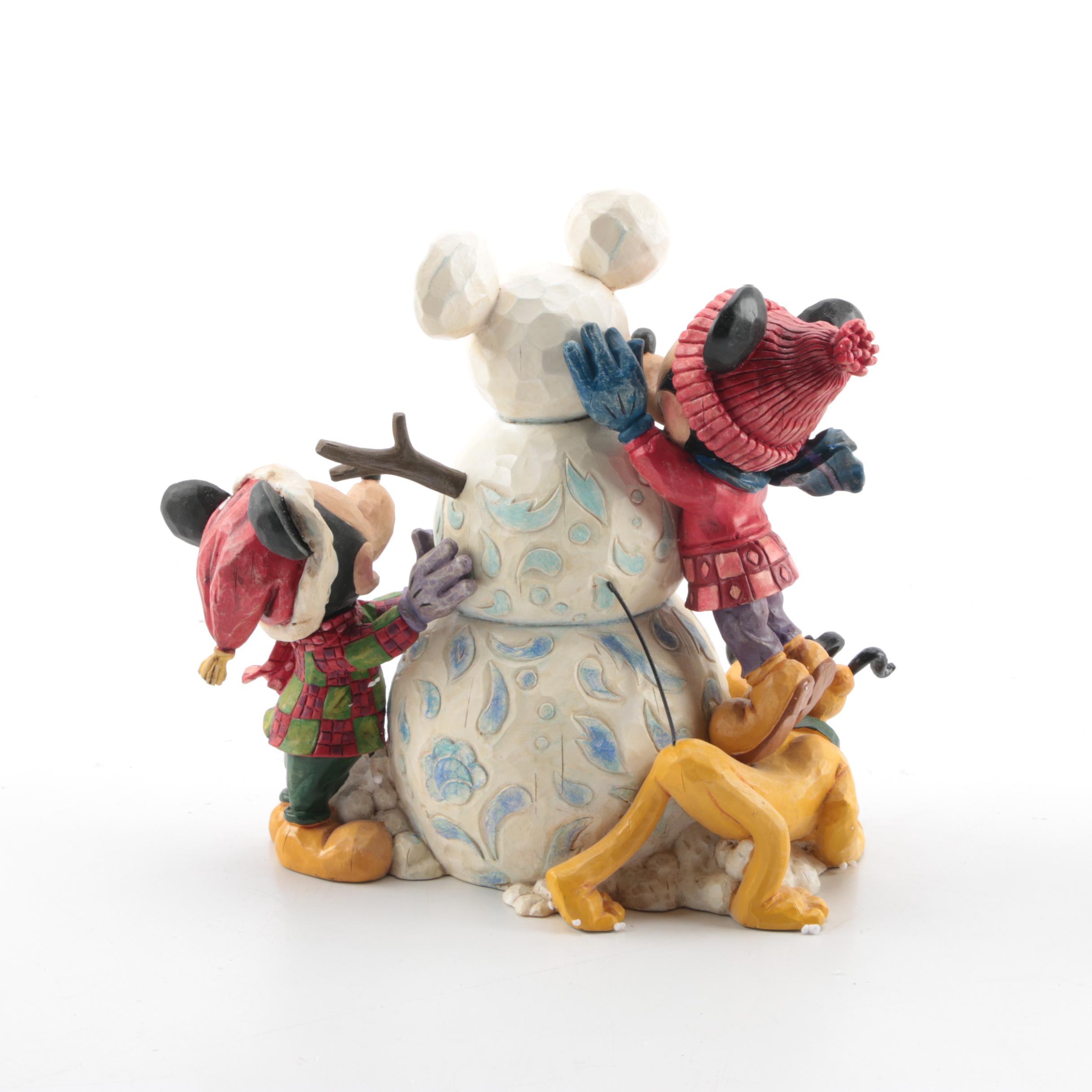 Pair of Jim Shore for Enesco Walt Disney Showcase Collection Christmas