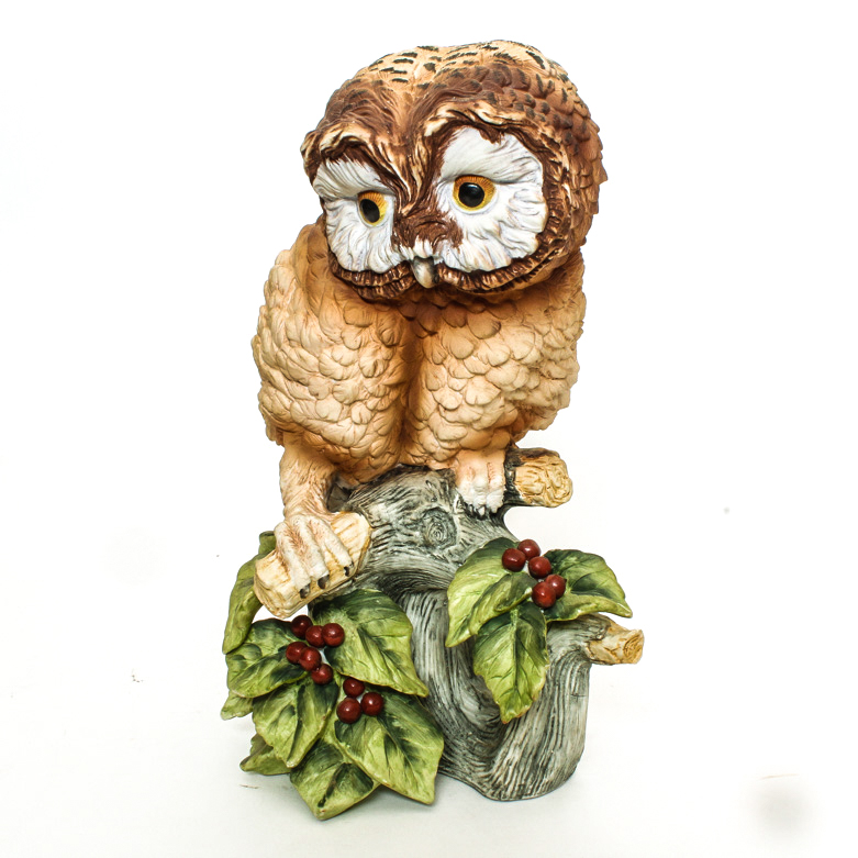 Andrea Vintage Porcelain Elf Owl | EBTH