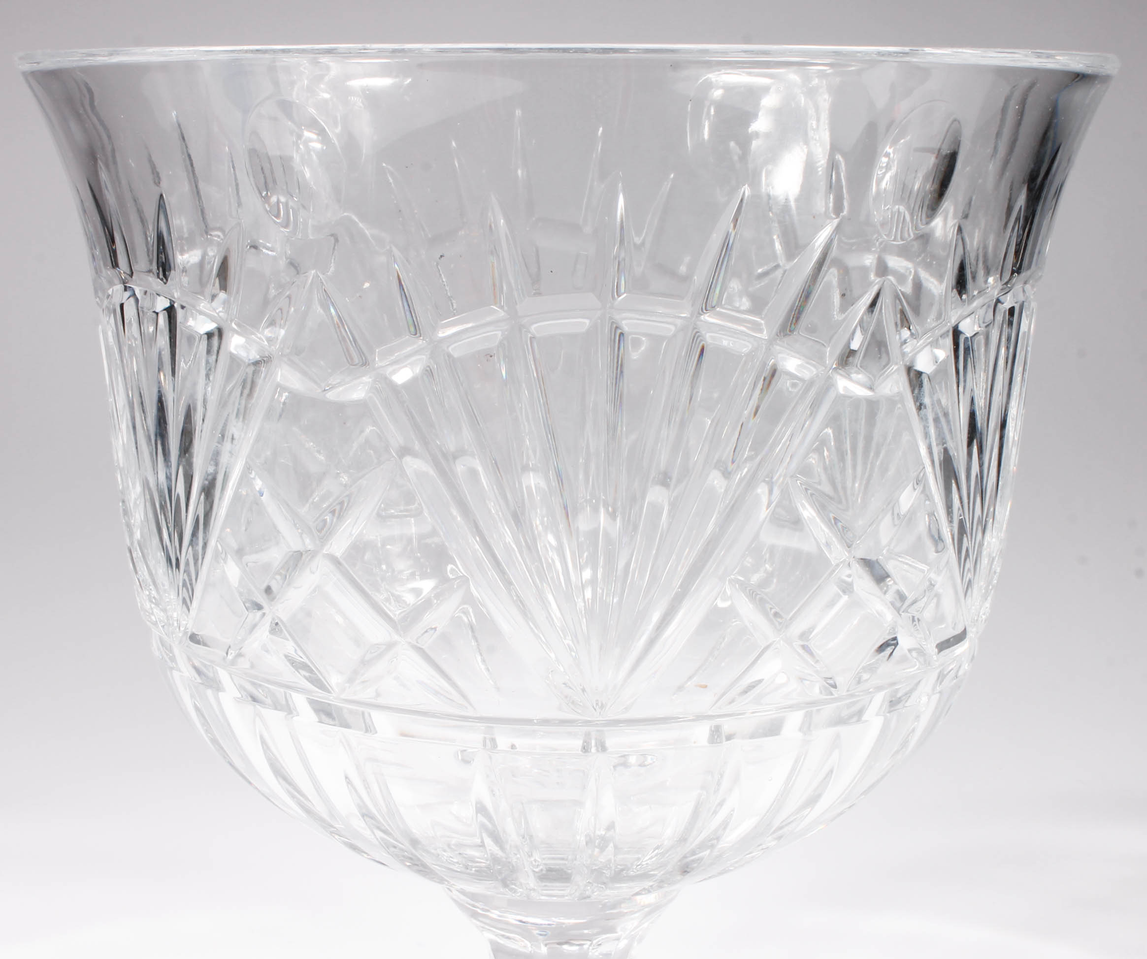 Large Crystal Footed Trifle Bowl EBTH