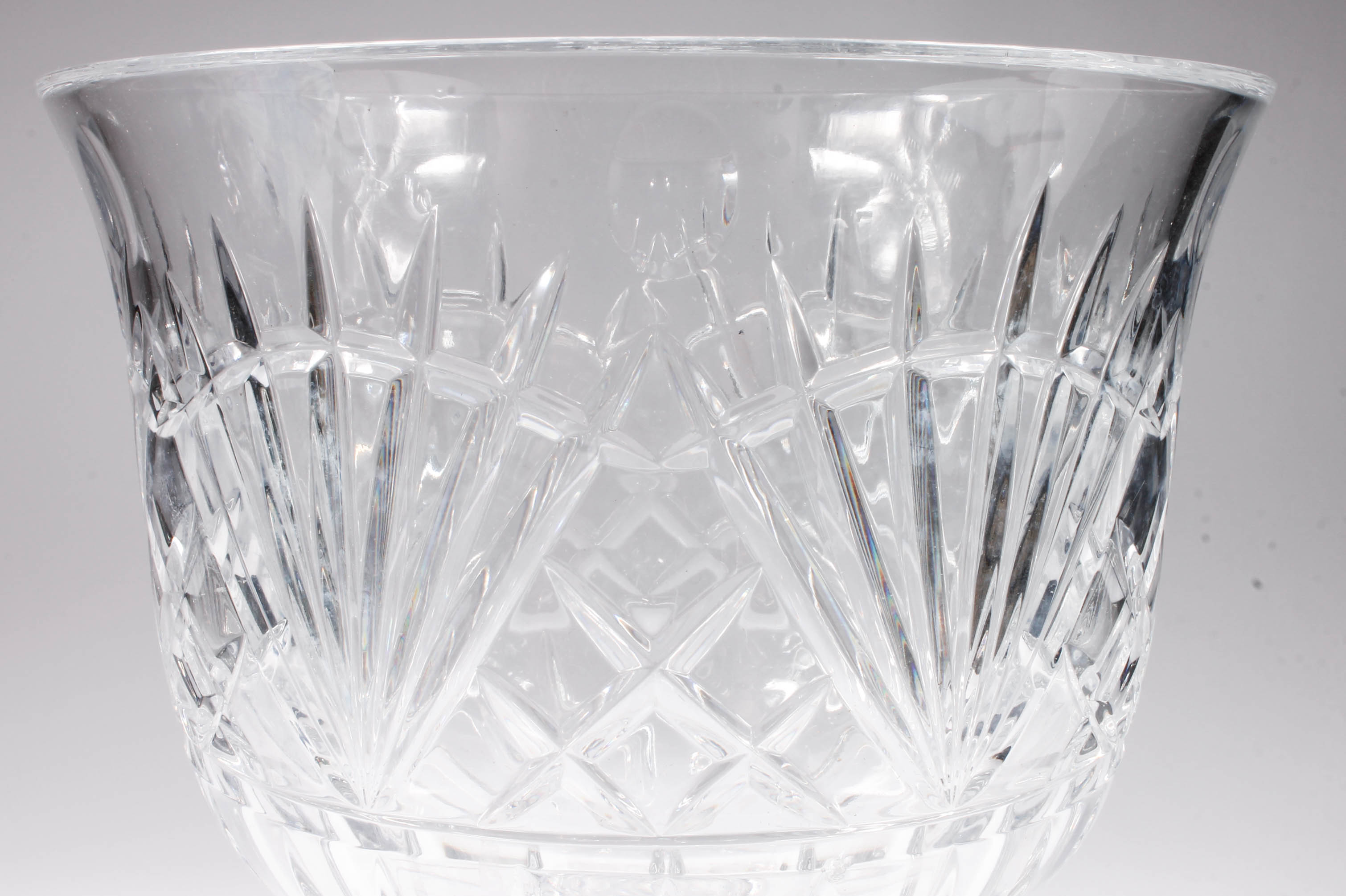 Large Crystal Footed Trifle Bowl EBTH