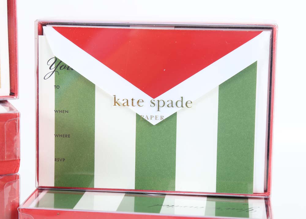 Kate Spade Champagne Tote with Cocktail and Party Invitations EBTH
