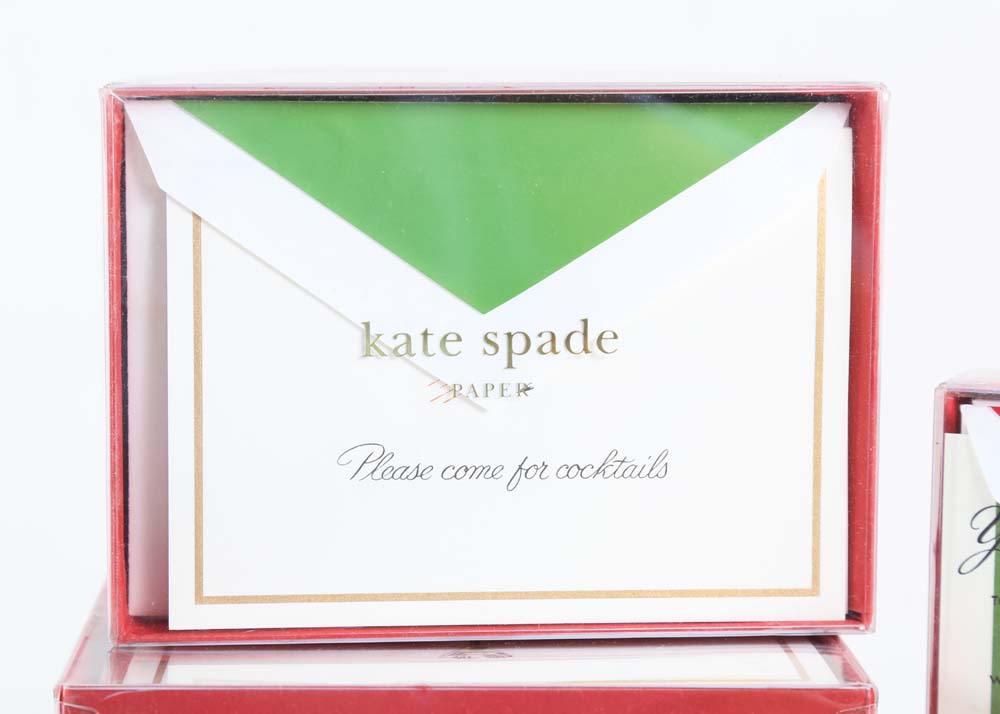 Kate Spade Champagne Tote with Cocktail and Party Invitations EBTH
