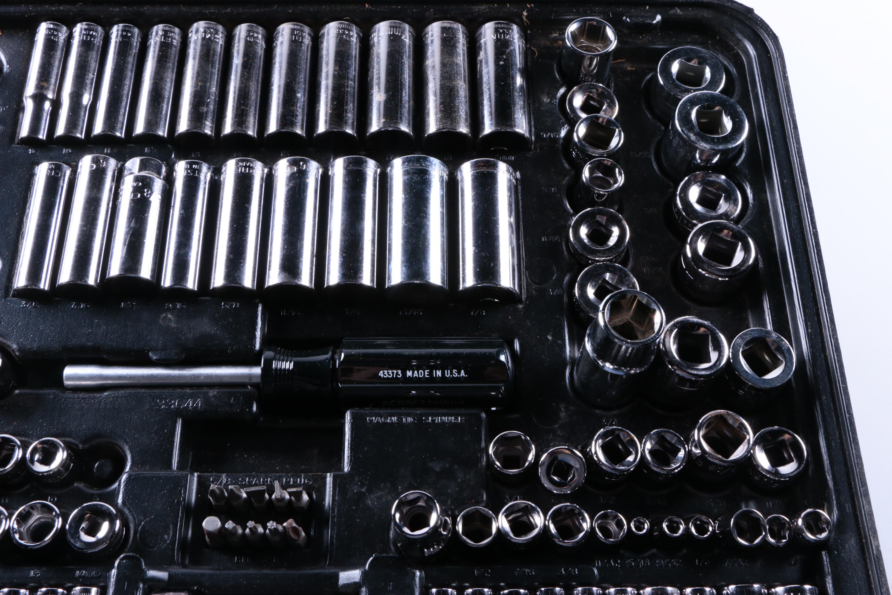 Craftsman Socket Wrench Set with Case EBTH