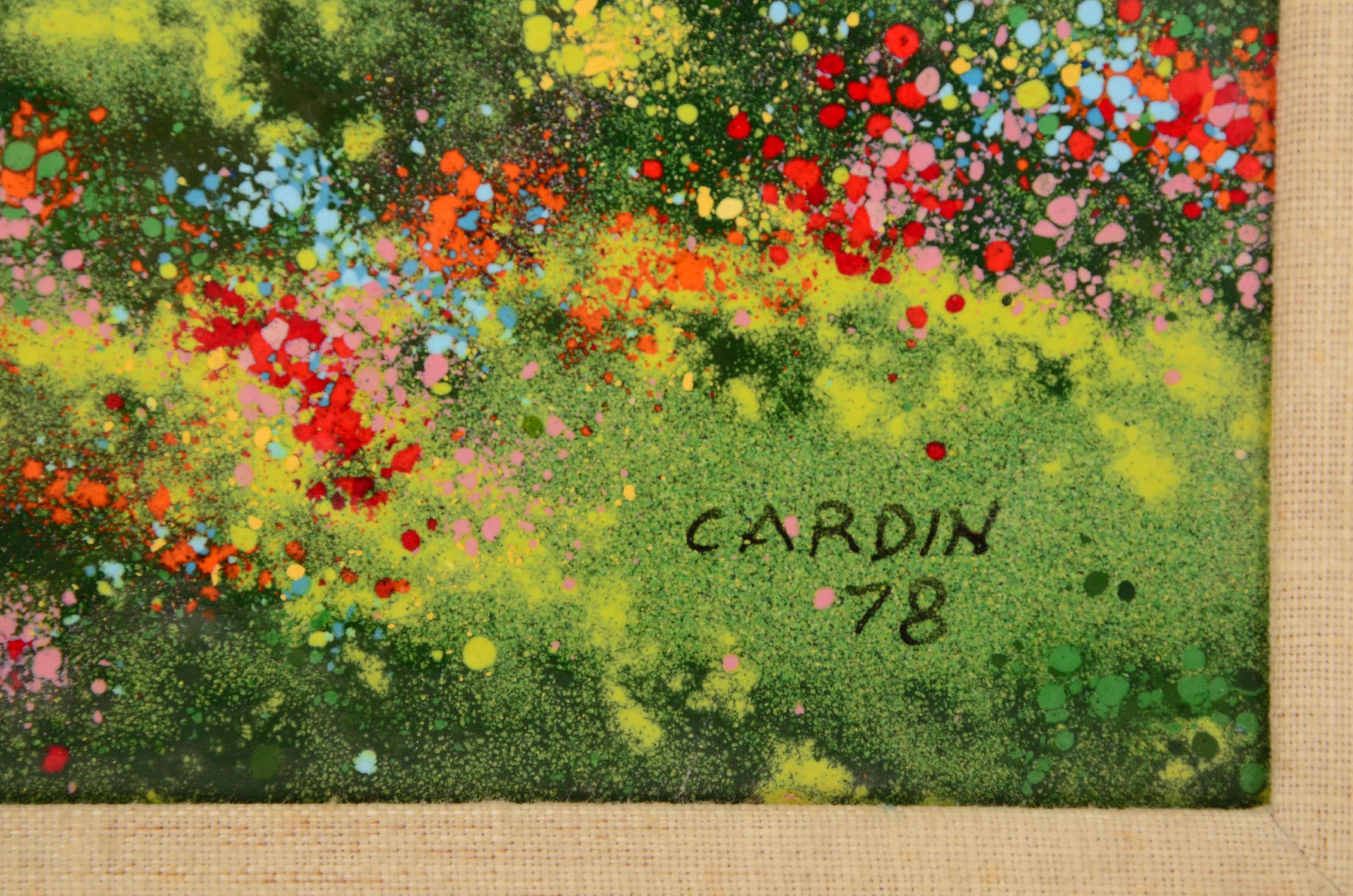 Louis Cardin Original Enamel Painting on Copper EBTH