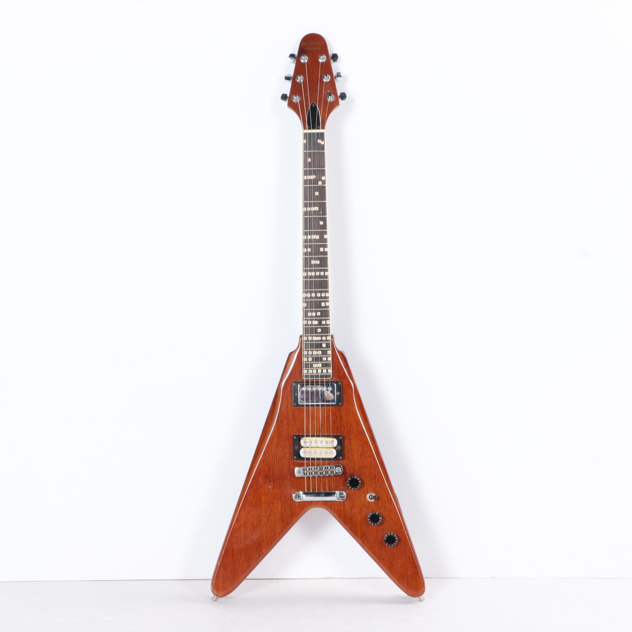 Harmony Marquis Flying V Style Electric Guitar with Case EBTH