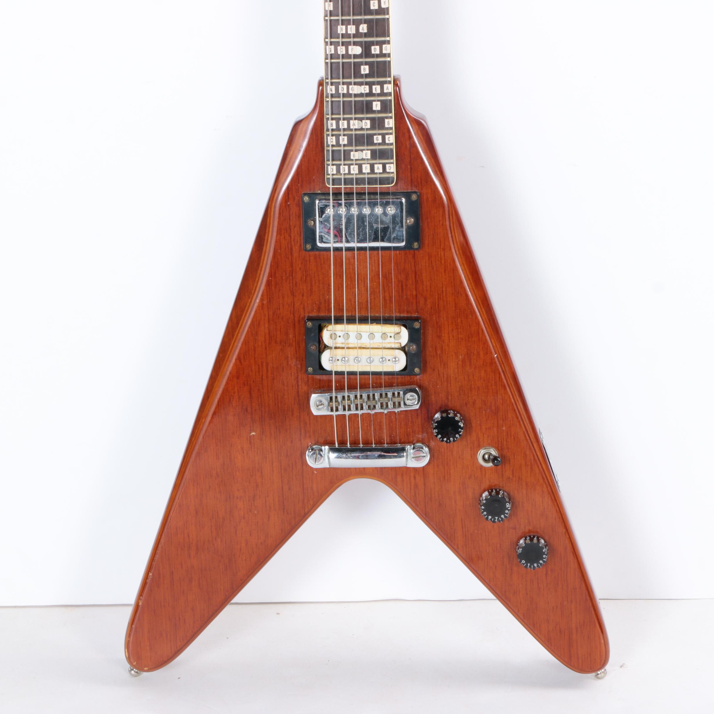 Harmony Marquis Flying V Style Electric Guitar with Case EBTH