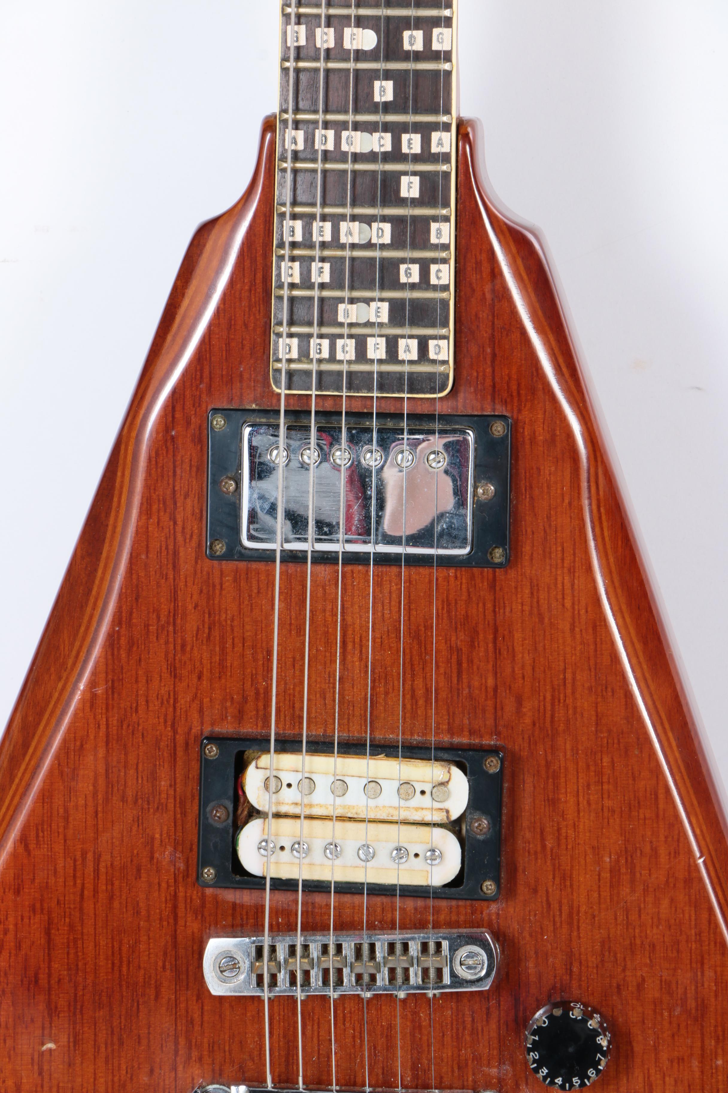 Harmony Marquis Flying V Style Electric Guitar with Case EBTH