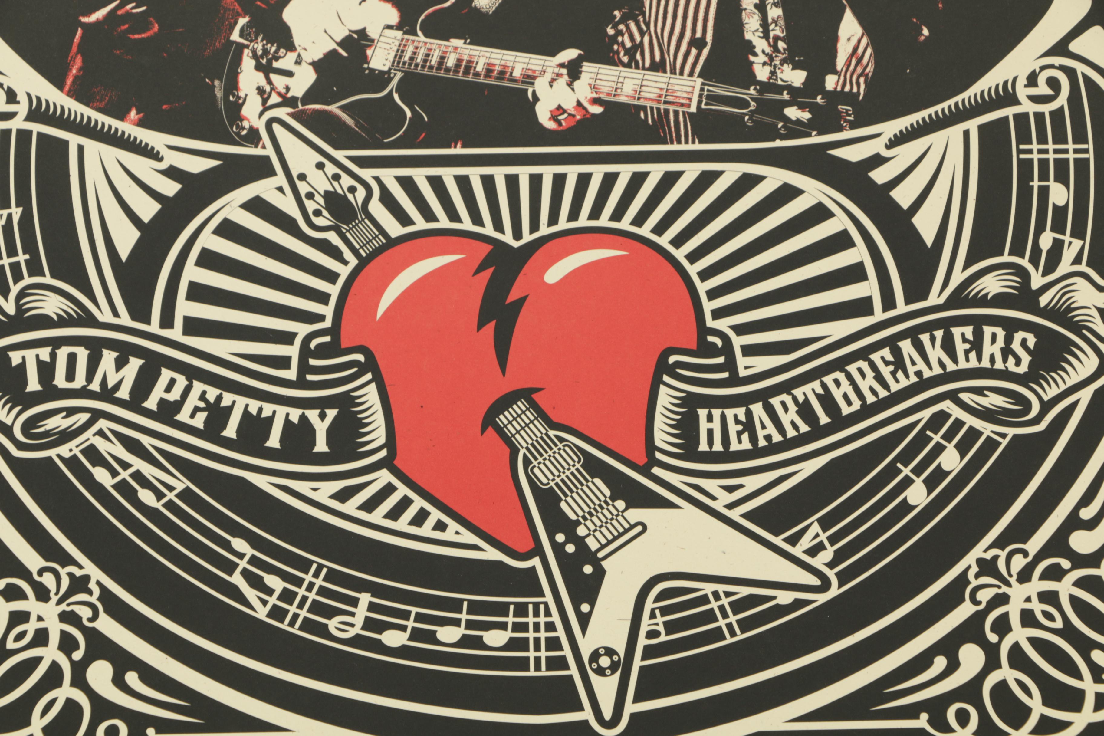 Tom Petty and the Heartbreakers 2010 Mojo Tour Poster EBTH