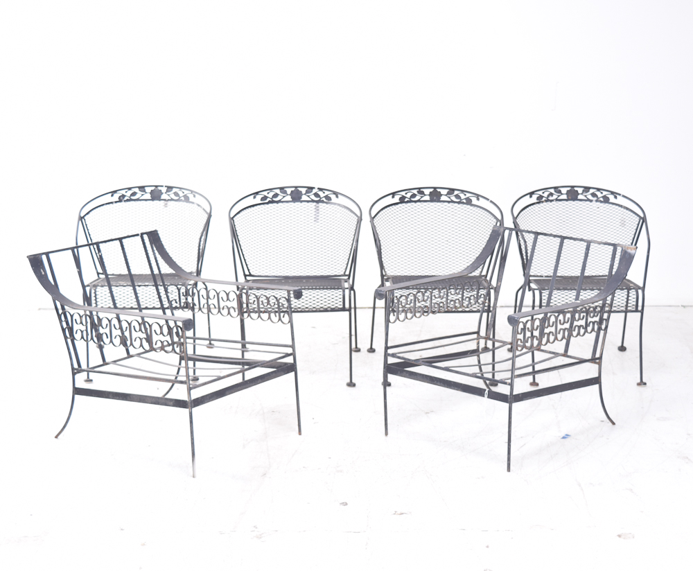 Collection of Metal Patio Chairs EBTH