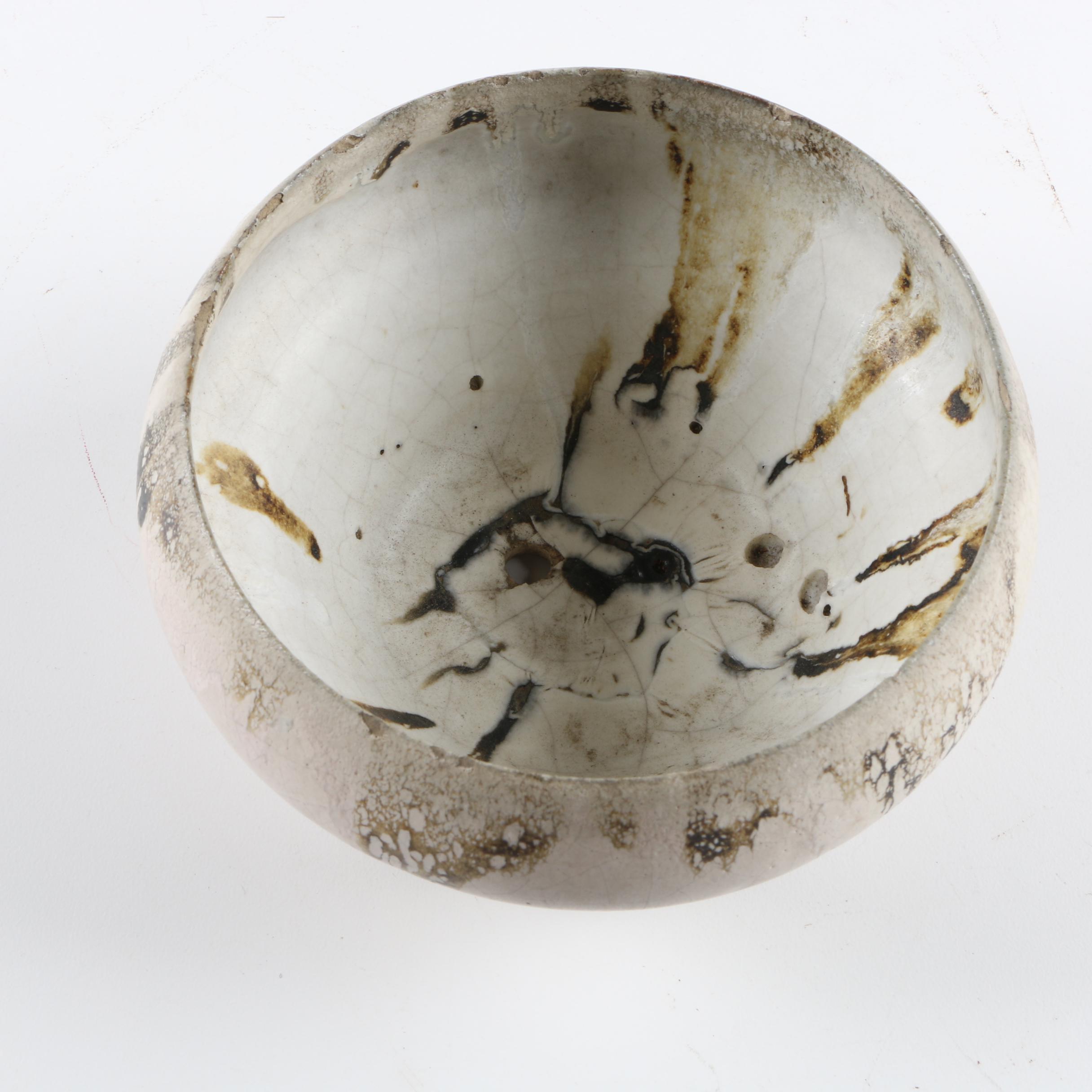 Drip Glazed Pottery Bowl EBTH