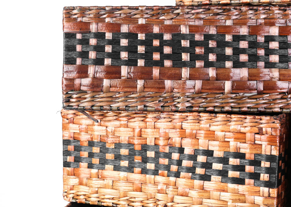 Ashland Natural Storage Wicker Baskets EBTH