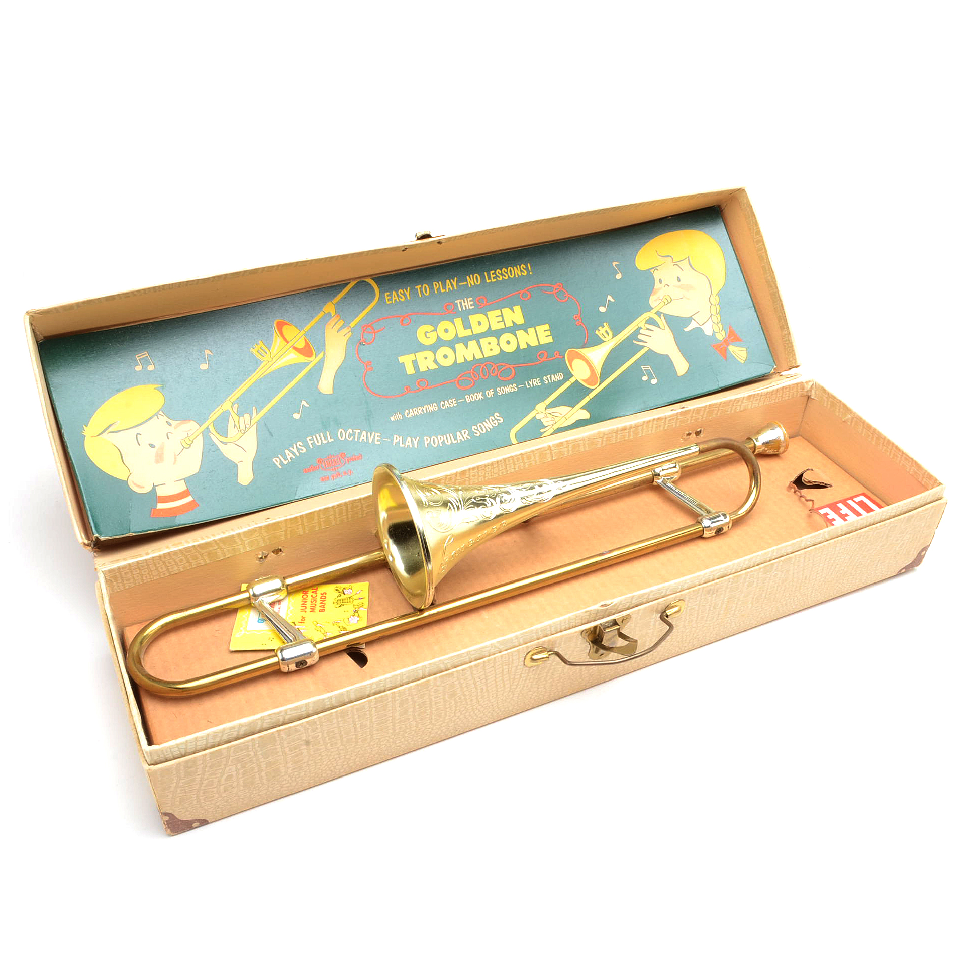 1950s Emenee "The Golden Trombone" Musical Toy EBTH