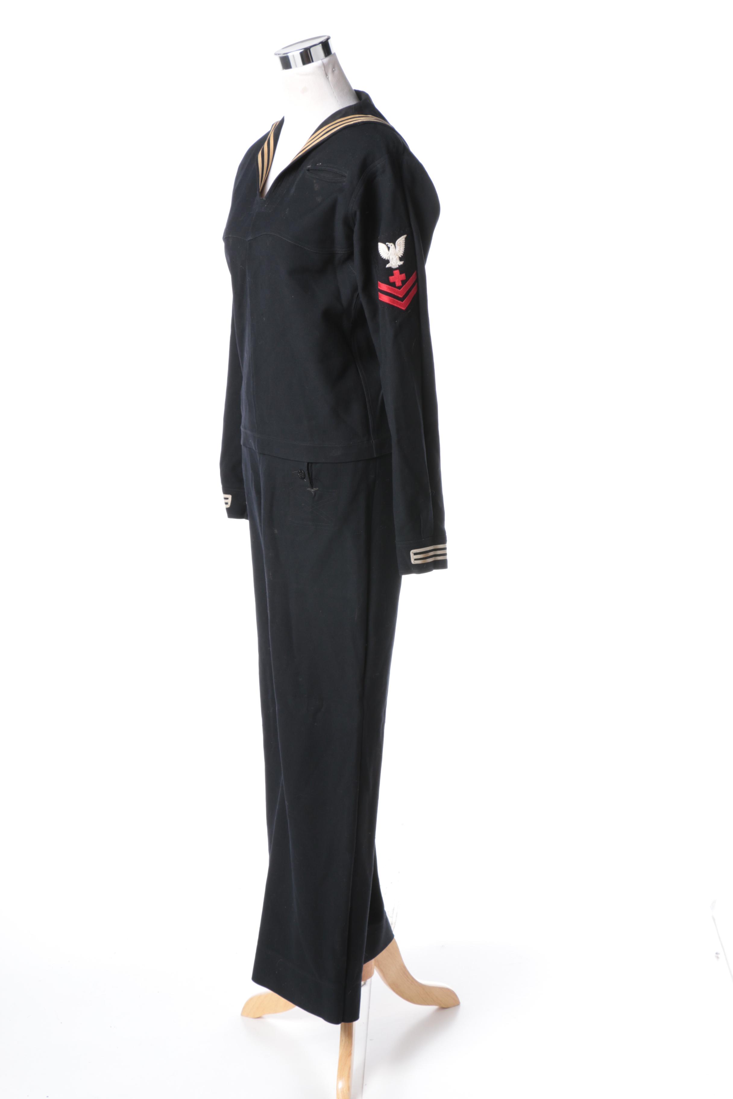 Vintage US Navy Enlisted Men's Uniform EBTH