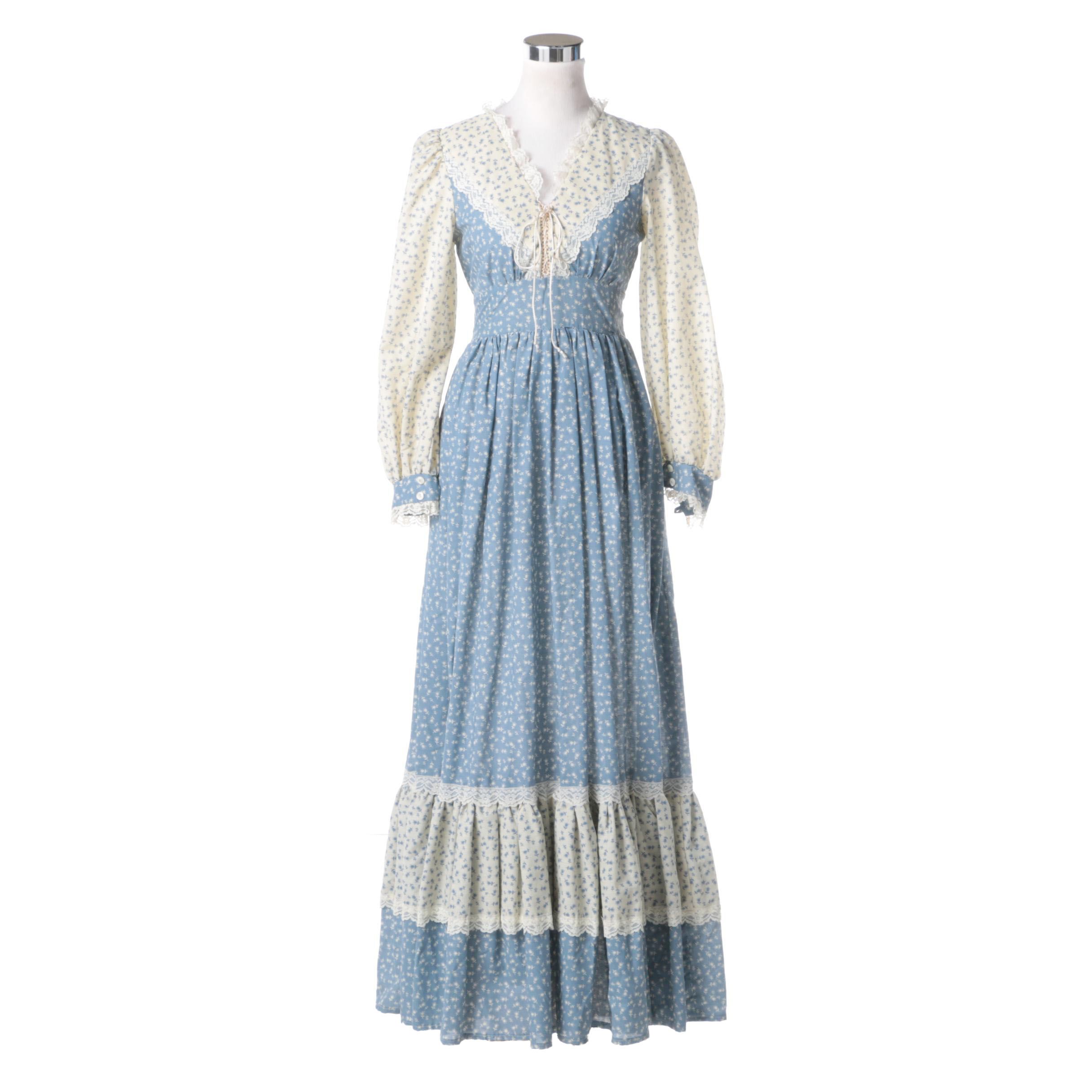 Circa 1970s Vintage Jessica McClintock Gunne Sax Dress EBTH   File