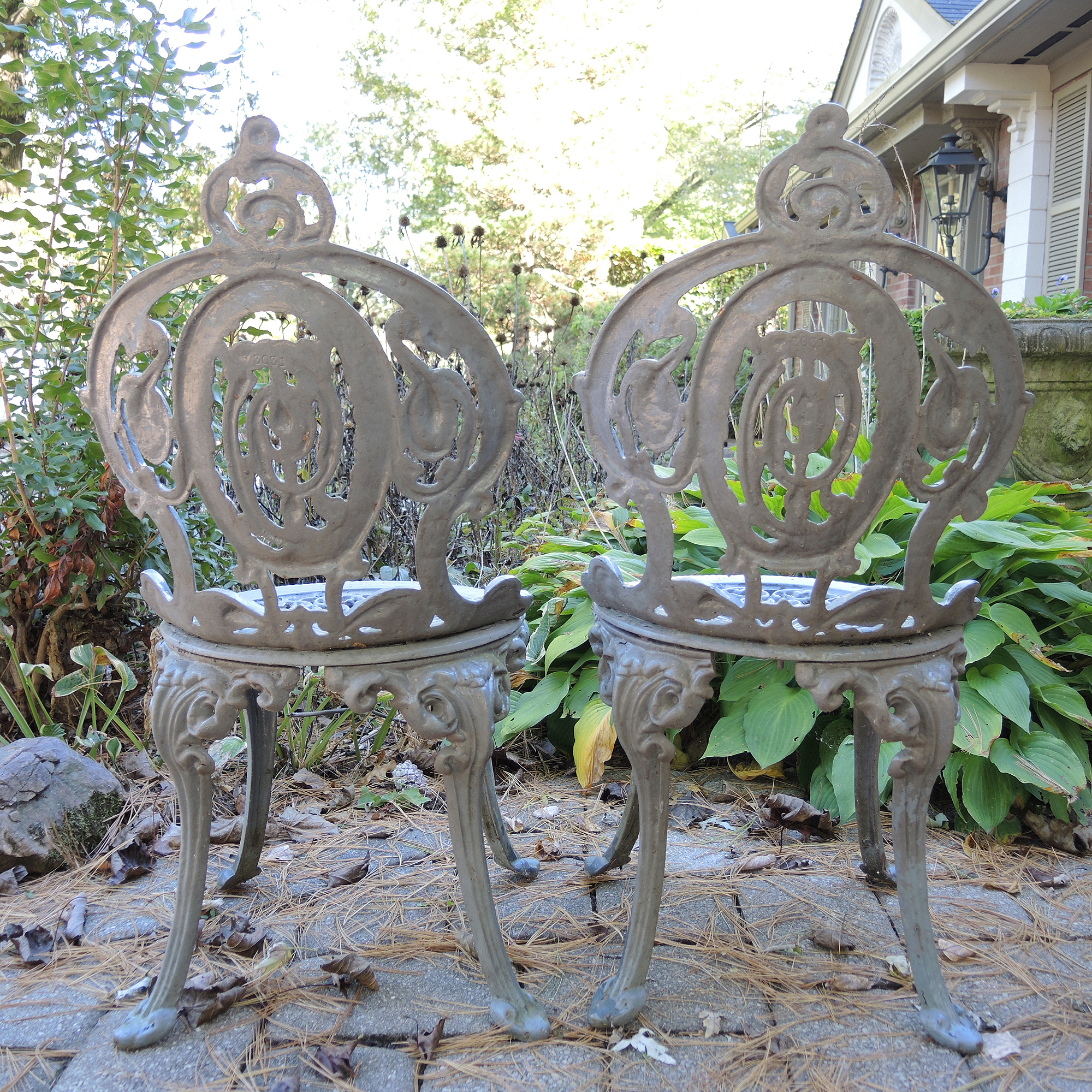 Ornate Vintage Cast Iron Garden Chairs EBTH