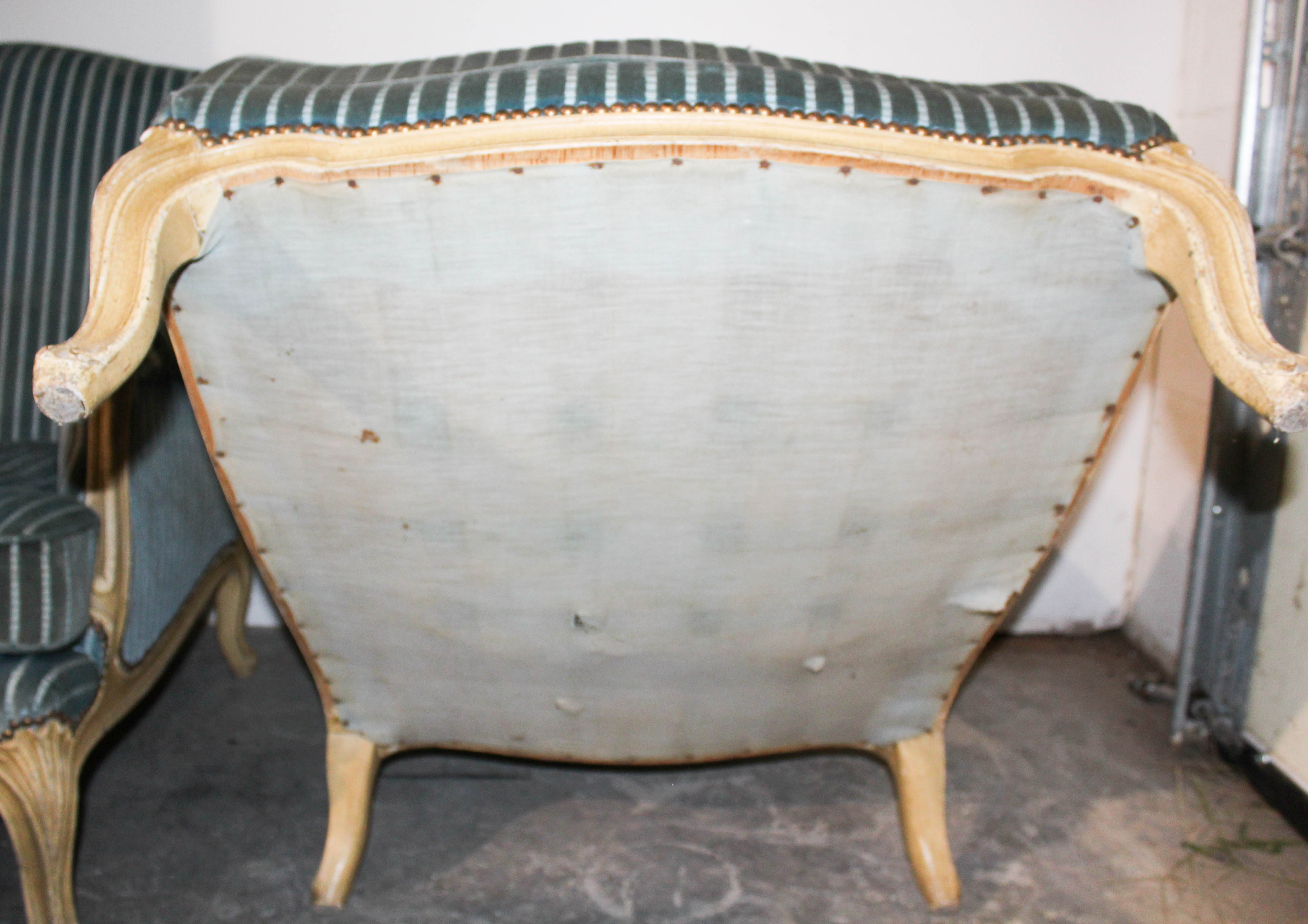 Pair of Vintage Belgian Bergère Chairs EBTH