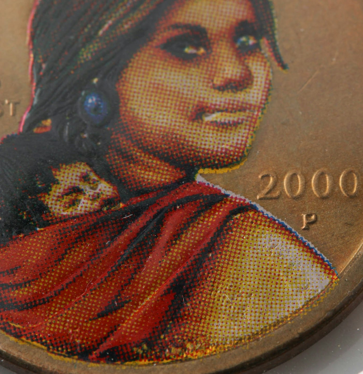 Download Colorized 2000 P Sacagawea Dollar | EBTH